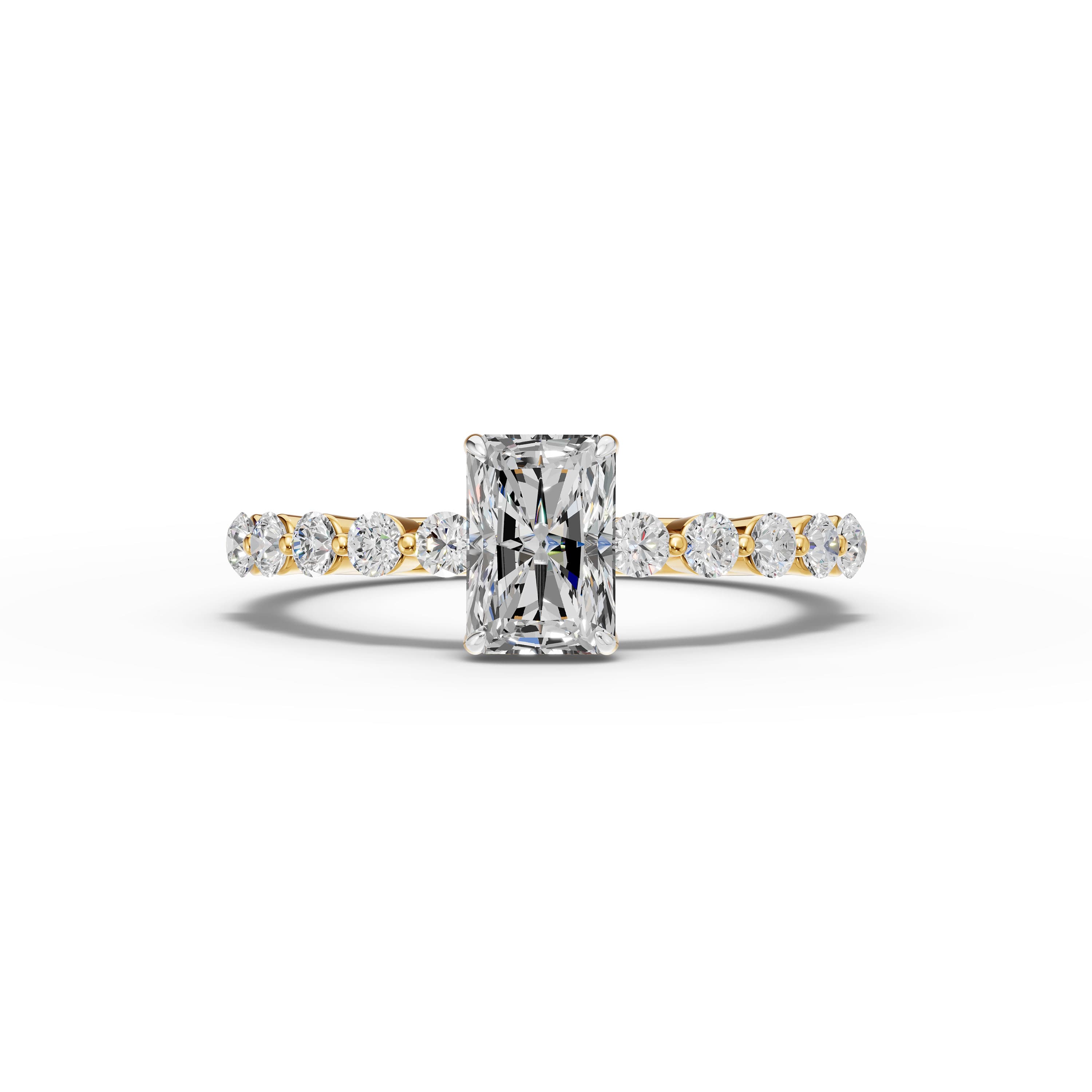 Slate Emerald Halo Ring