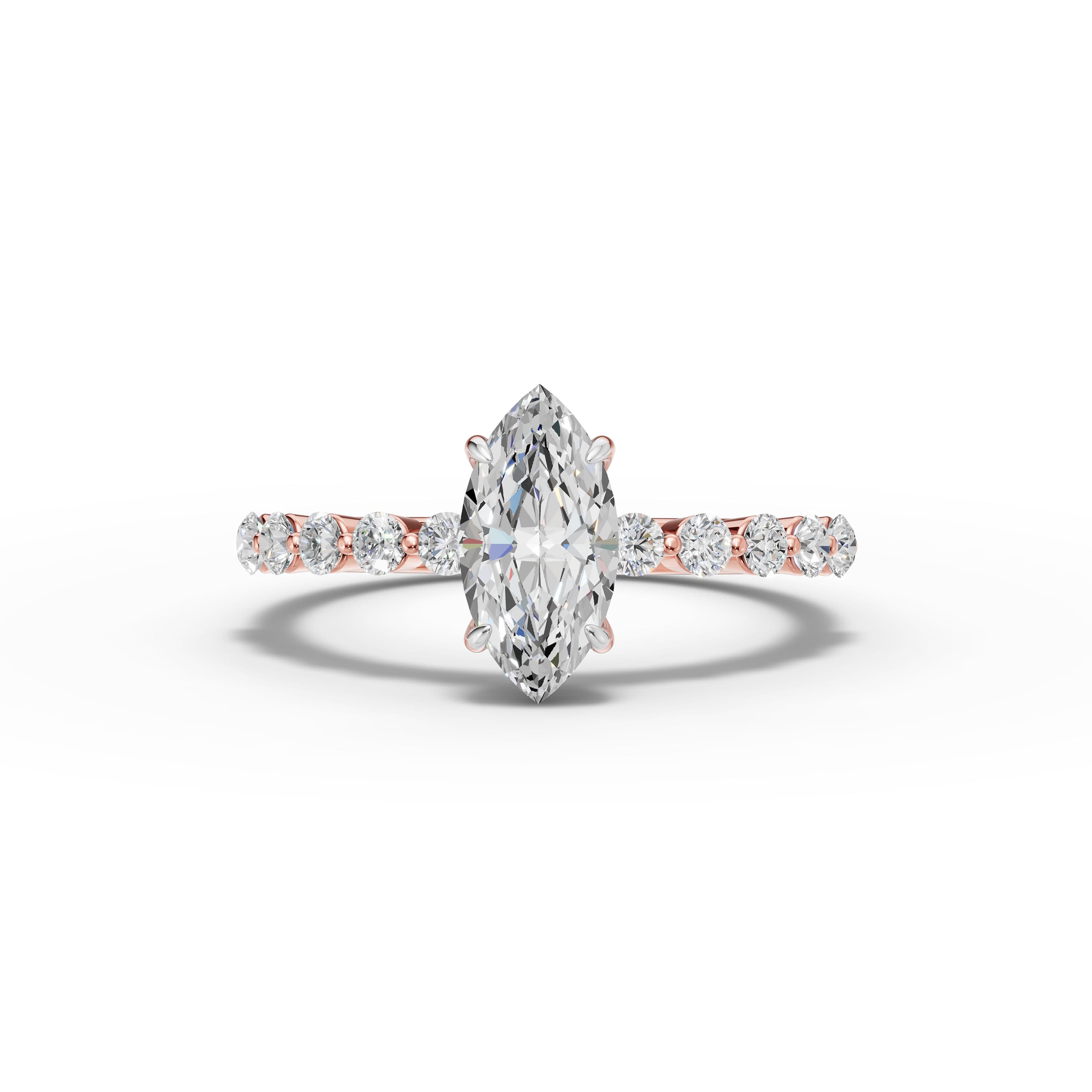 Veil Marquise Halo Ring