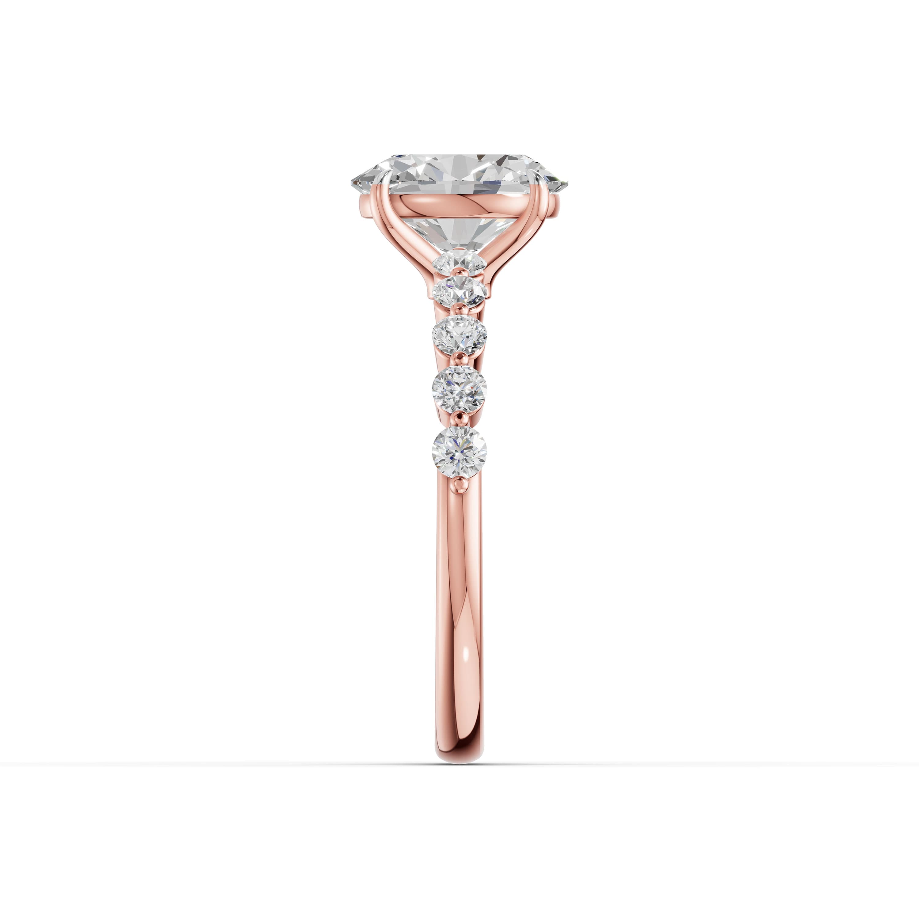 Glow Oval Halo Ring
