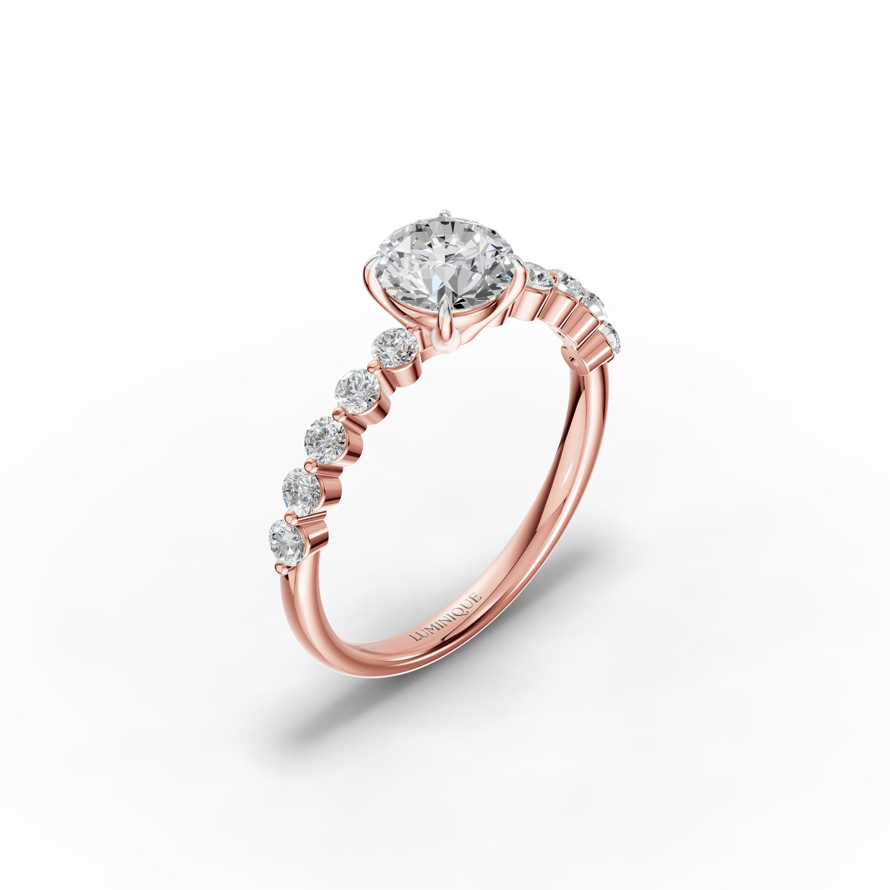 Petal Round Cluster Ring