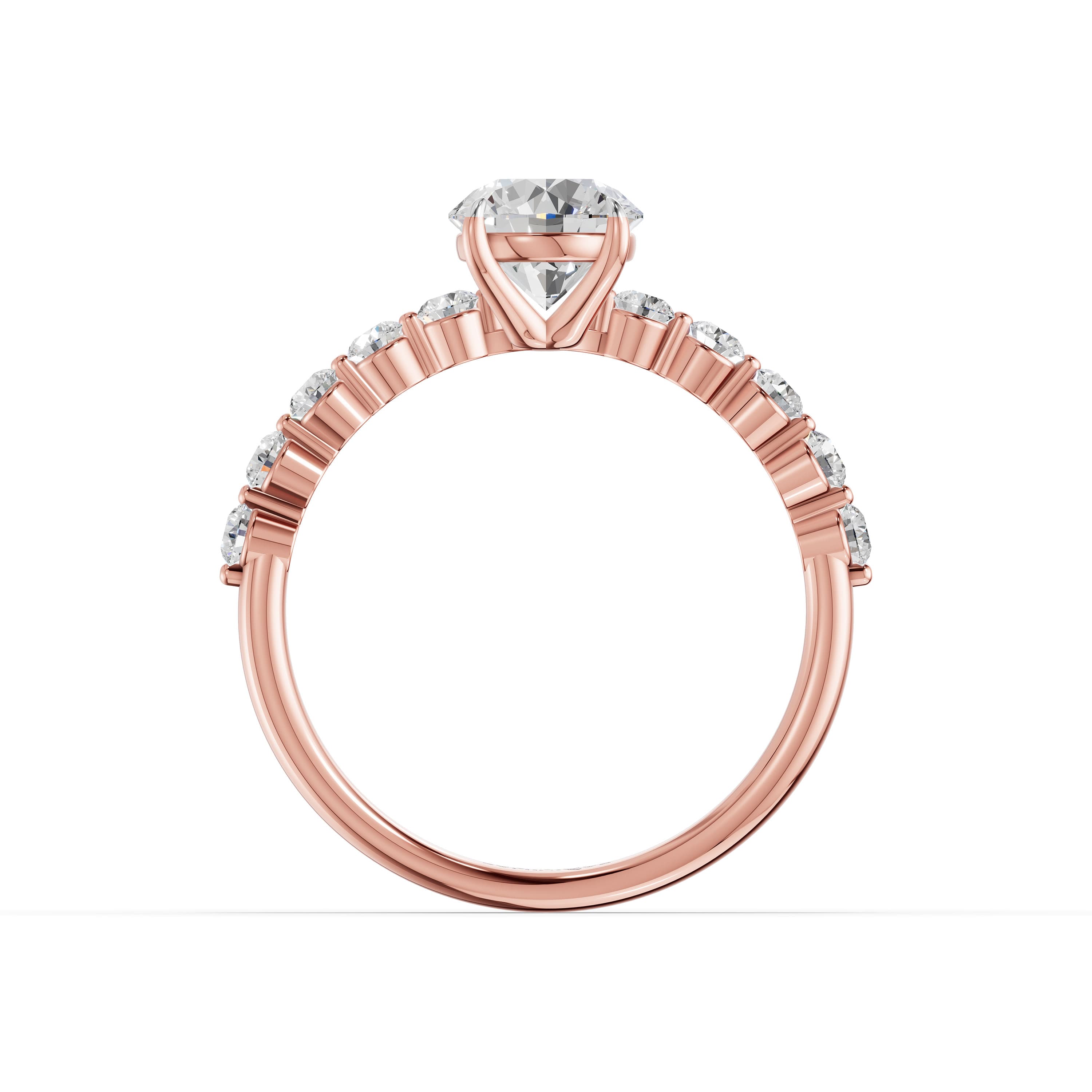 Petal Round Cluster Ring