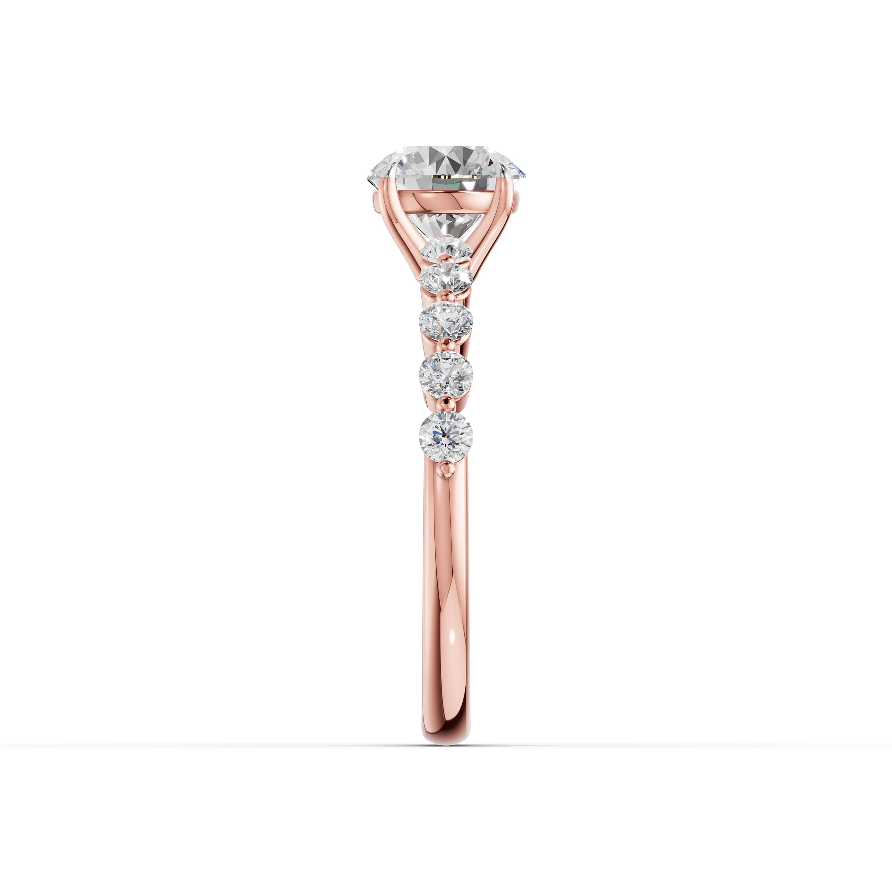 Petal Round Cluster Ring
