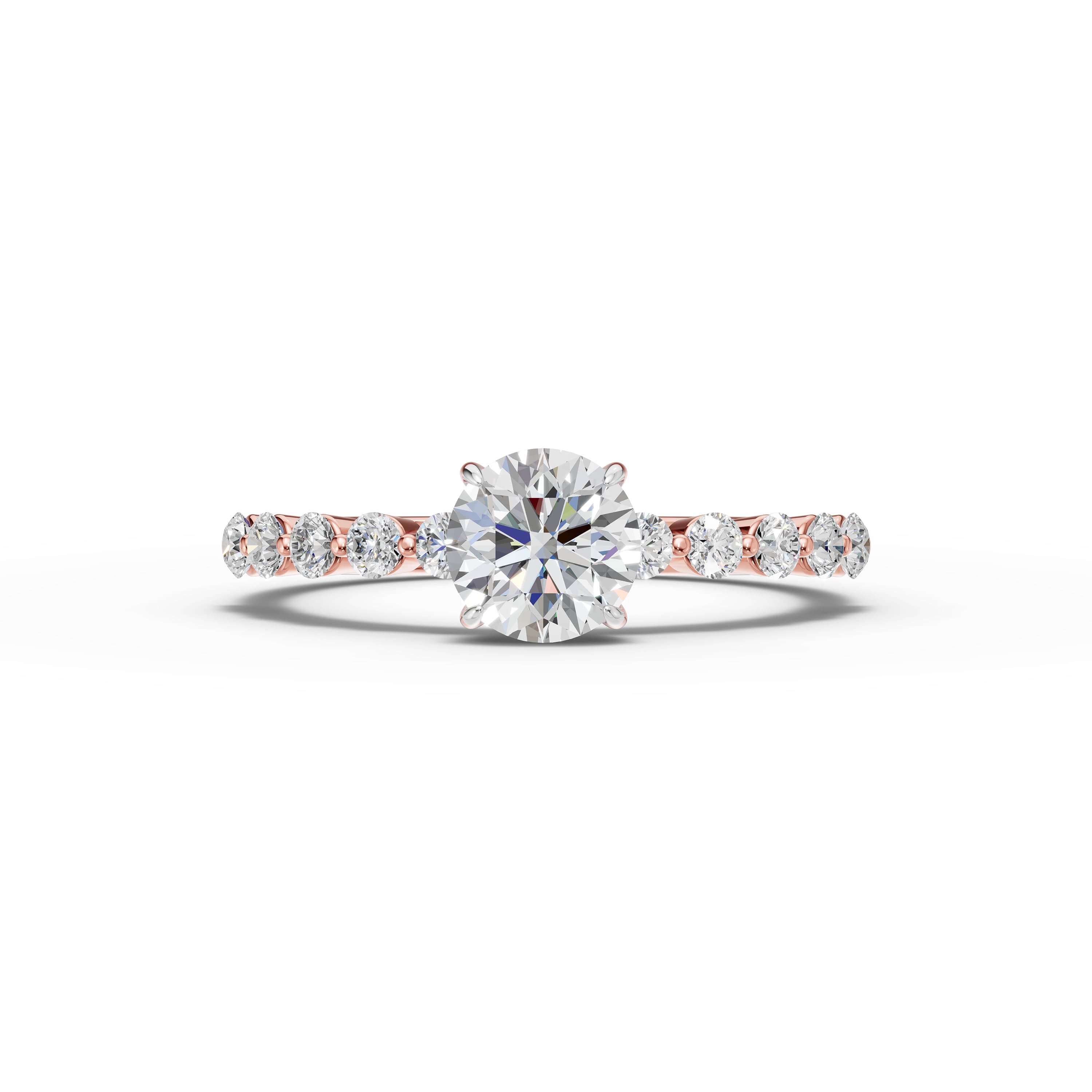 Petal Round Cluster Ring