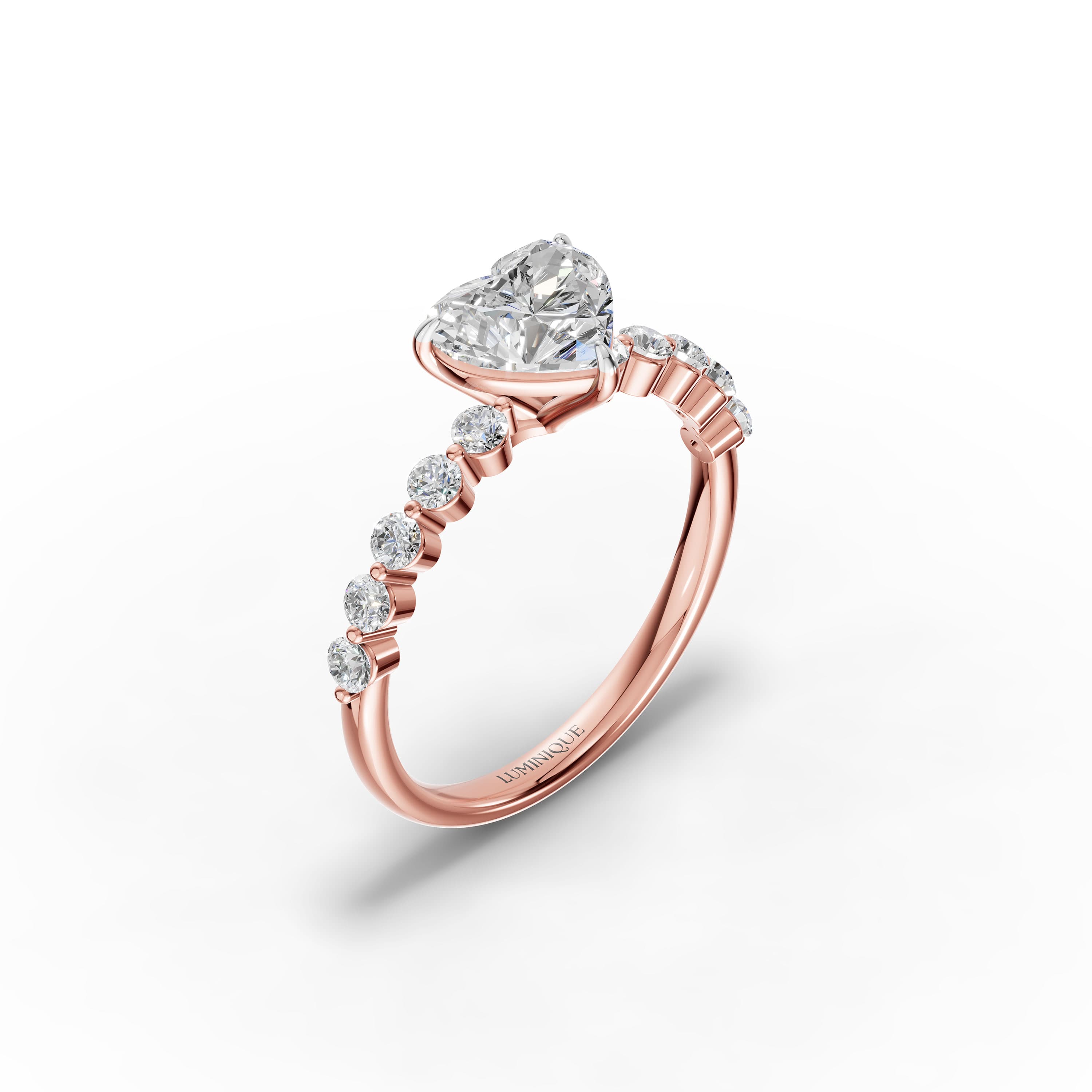 Chime Heart Halo Ring
