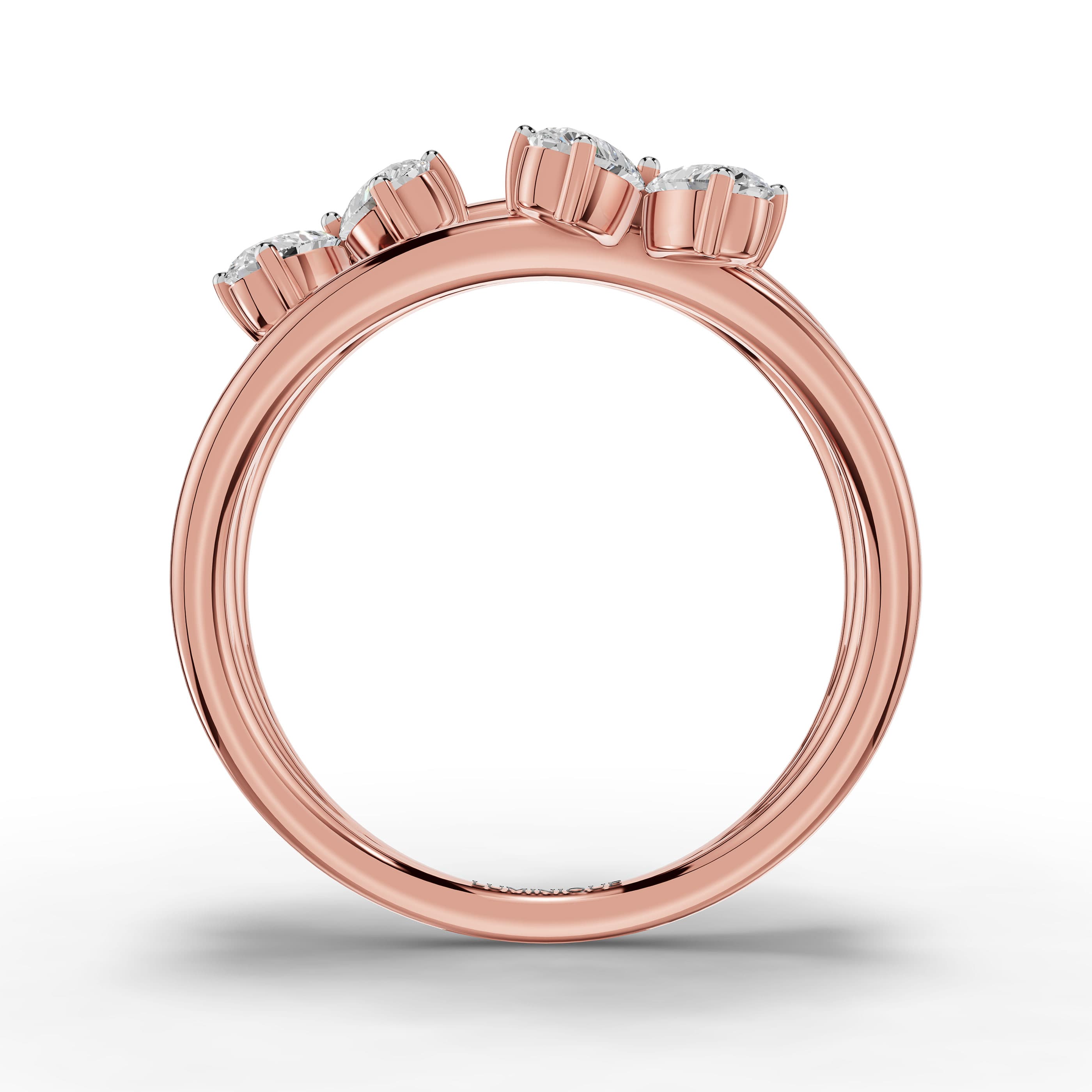 Gleam Pear Cluster Ring