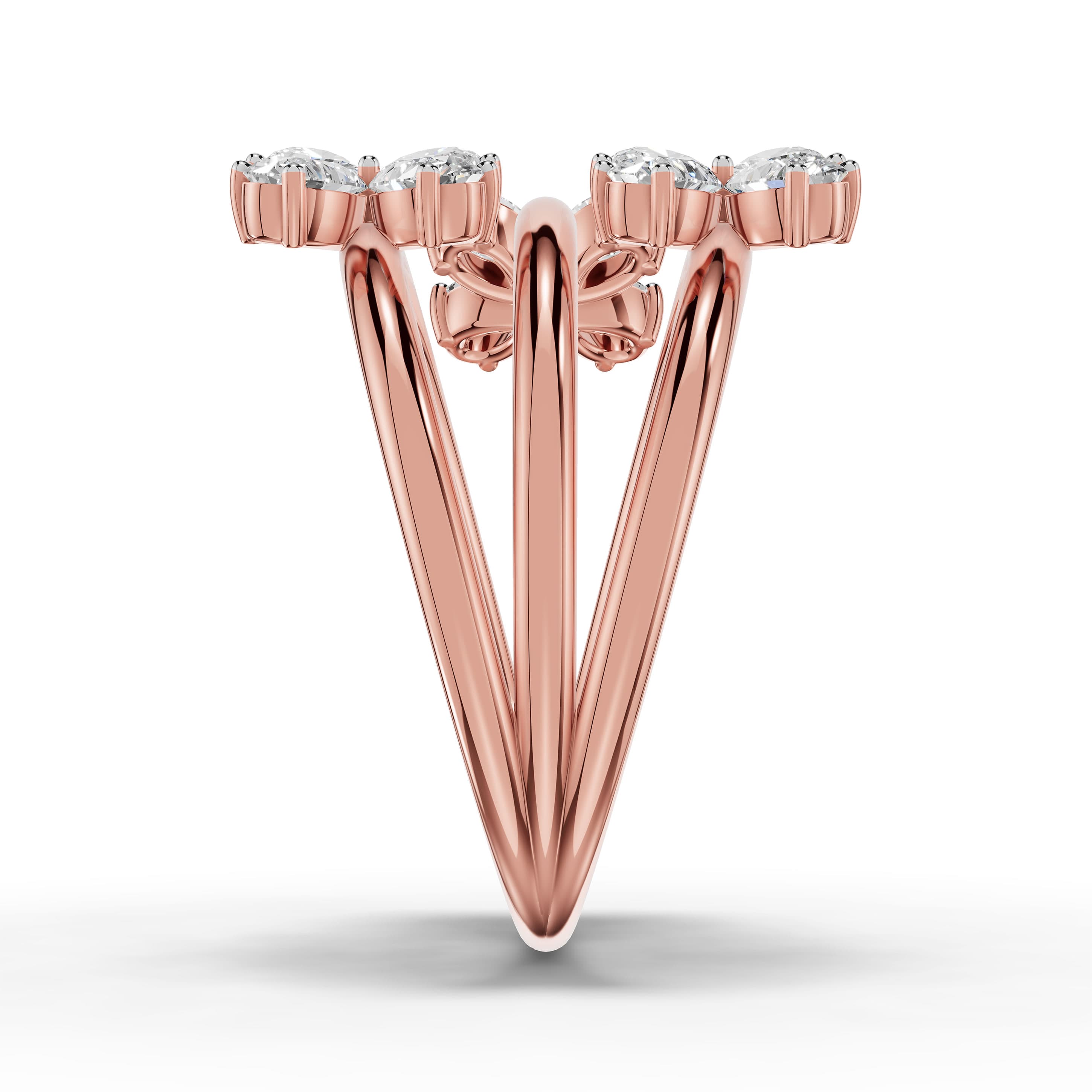 Gleam Pear Cluster Ring
