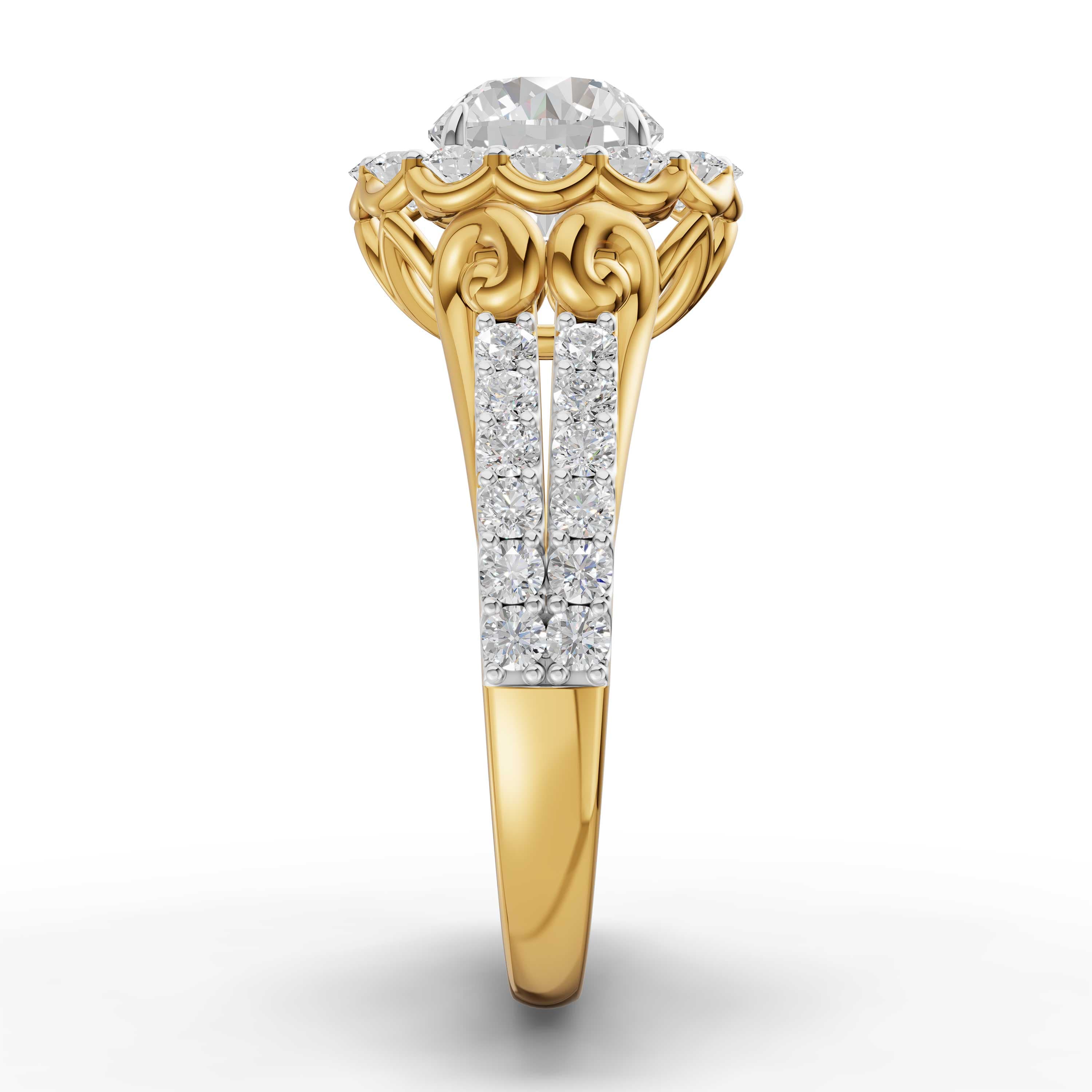 Hum Round Pave Ring