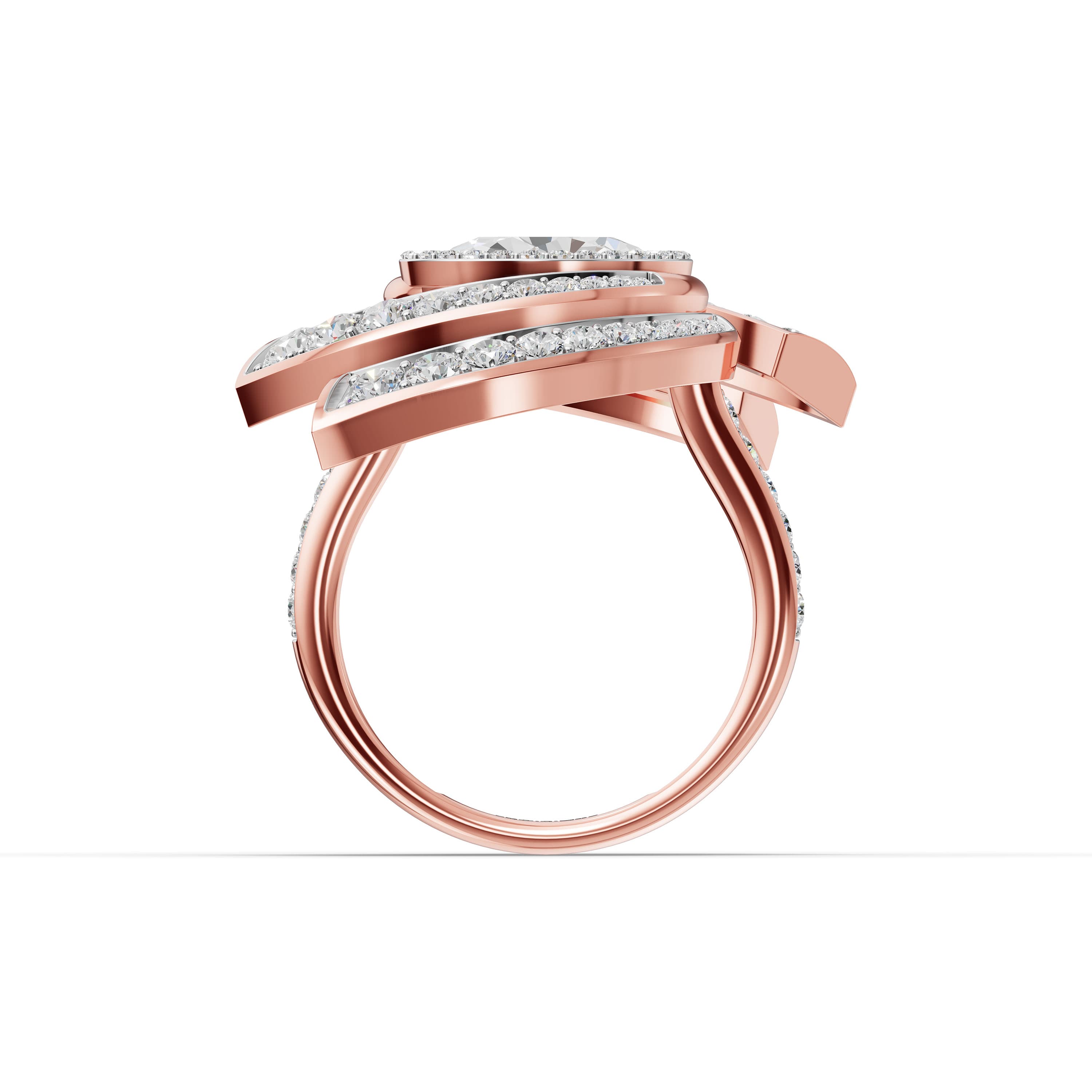 Mirage Oval Halo Ring