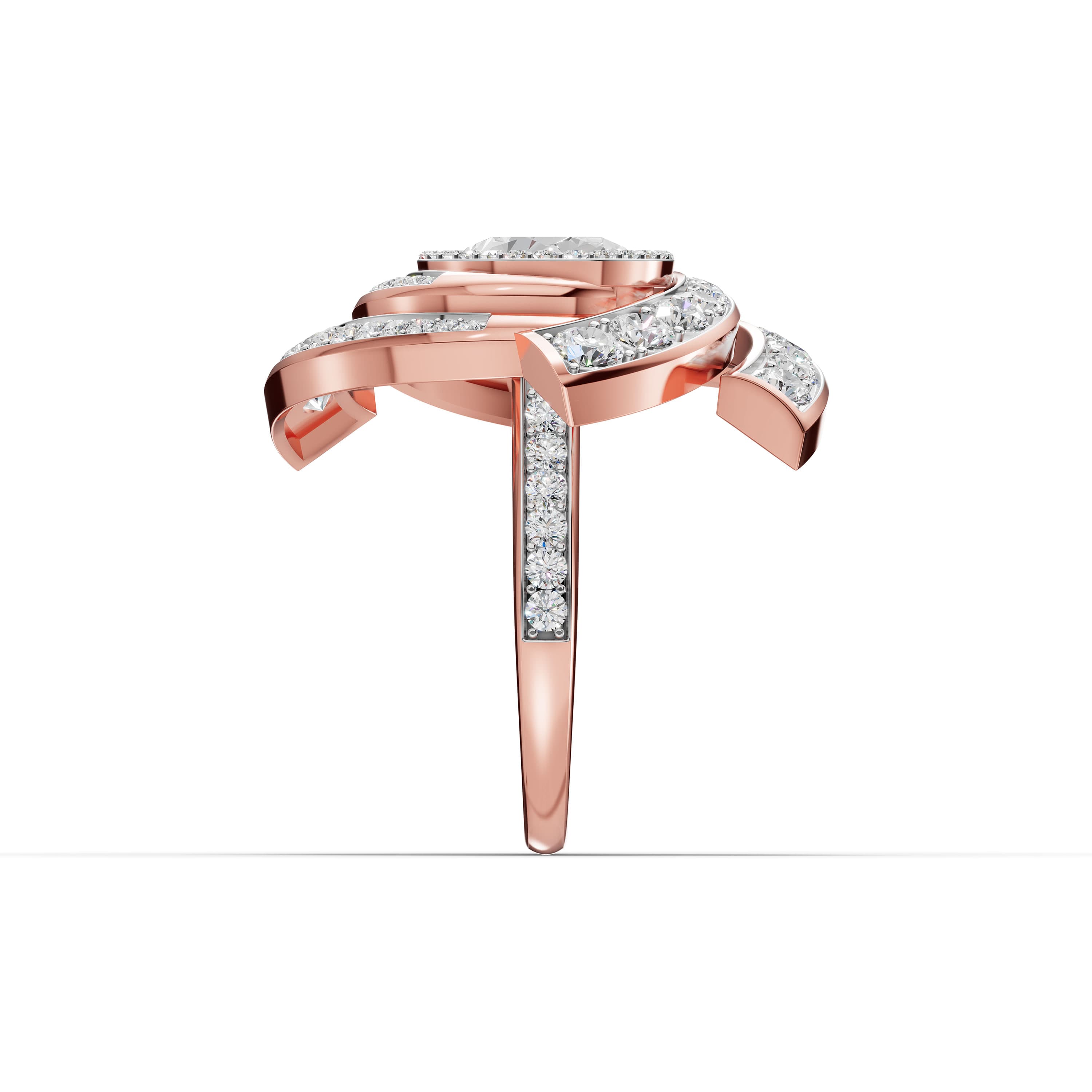 Mirage Oval Halo Ring