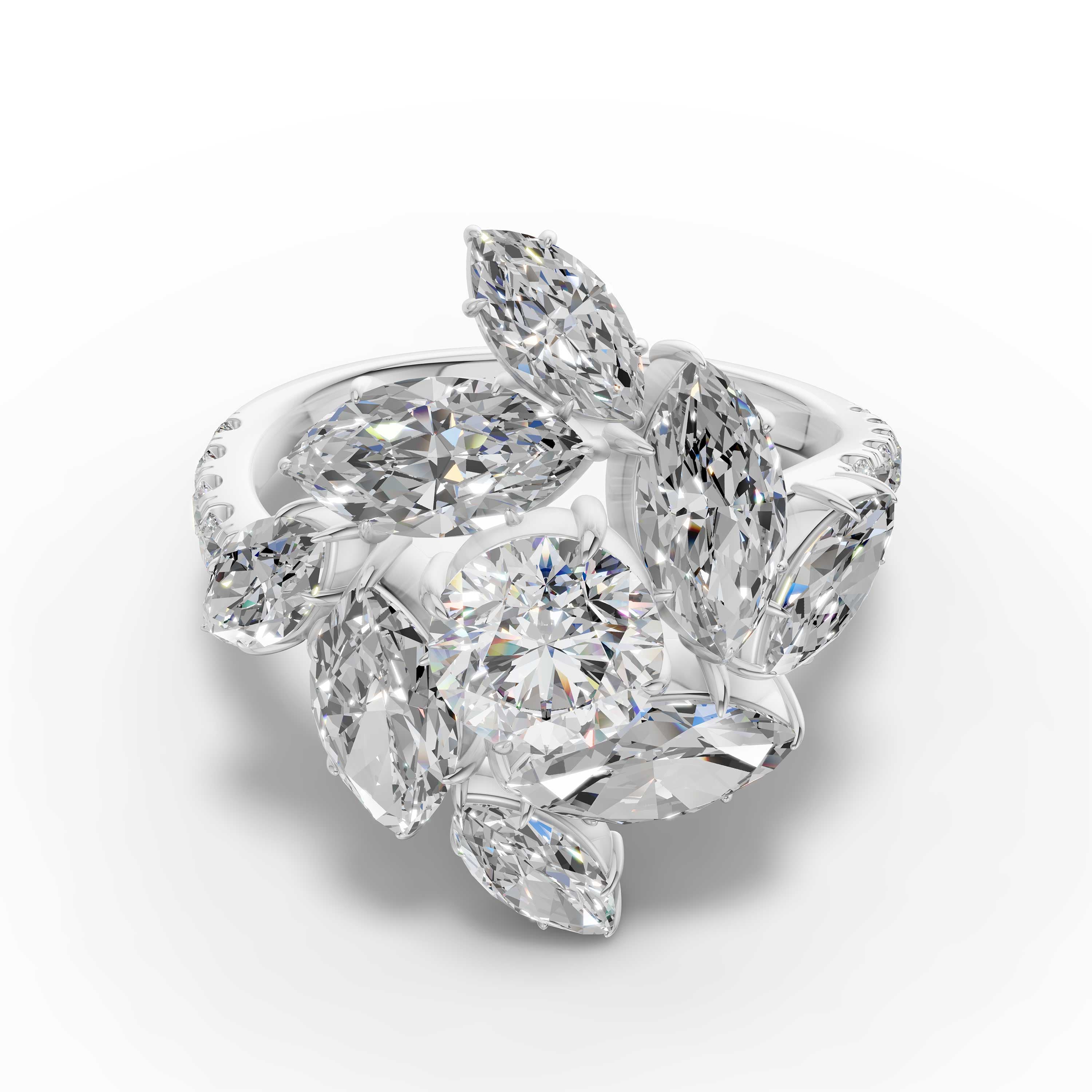 Solane Marquise Cluster Ring