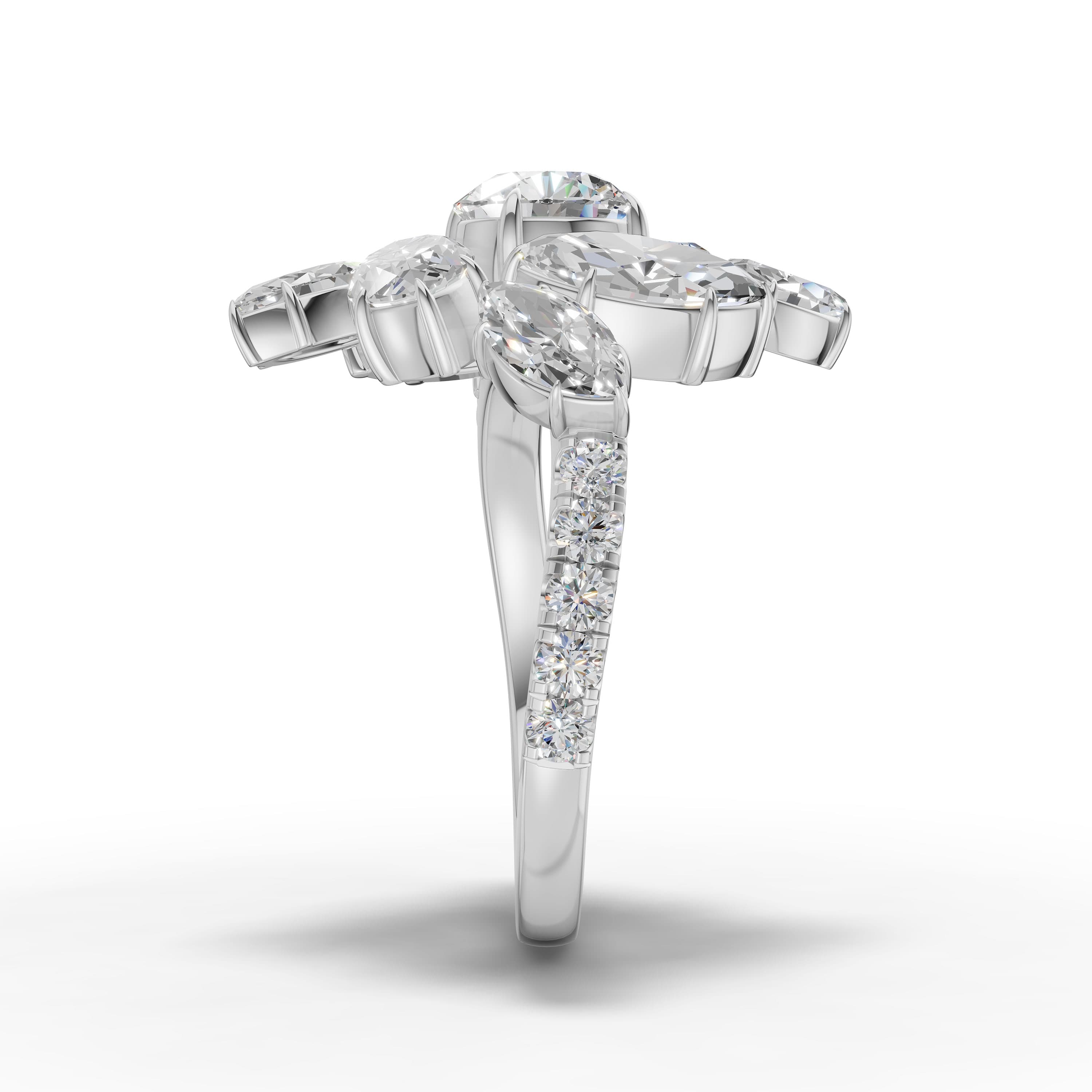 Solane Marquise Cluster Ring