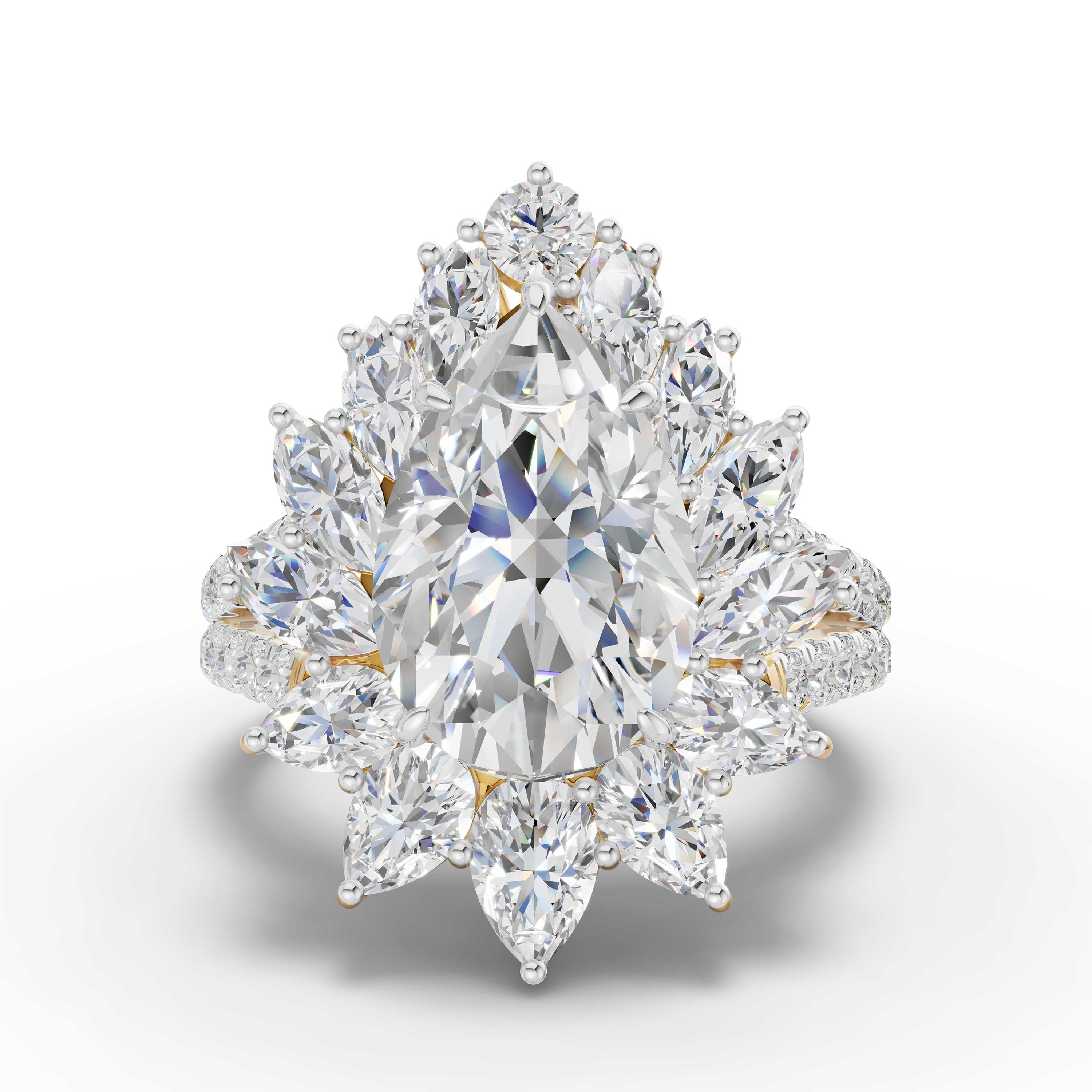 Lumi Pear Cocktail Ring