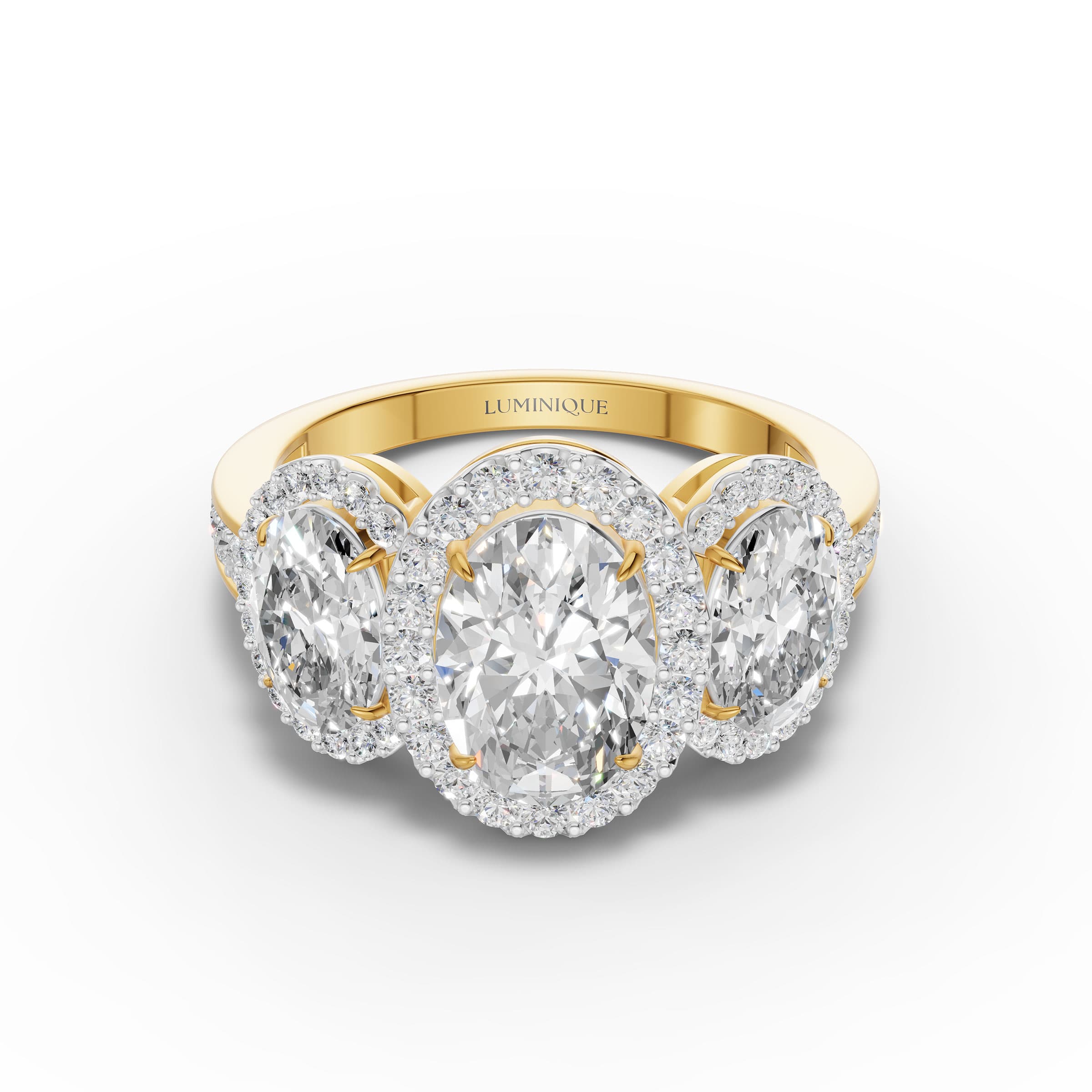 Dusk Oval Cluster Ring