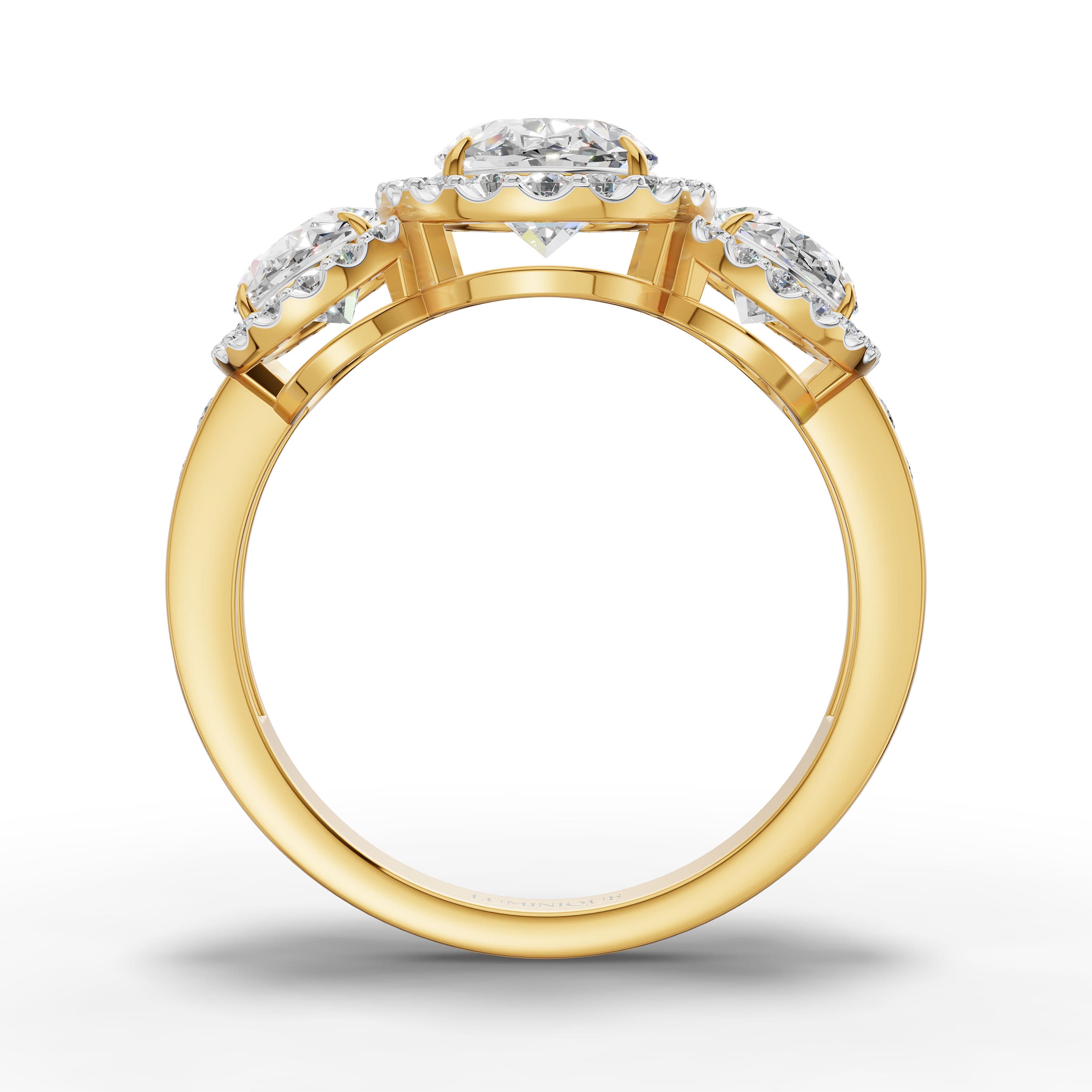 Dusk Oval Cluster Ring