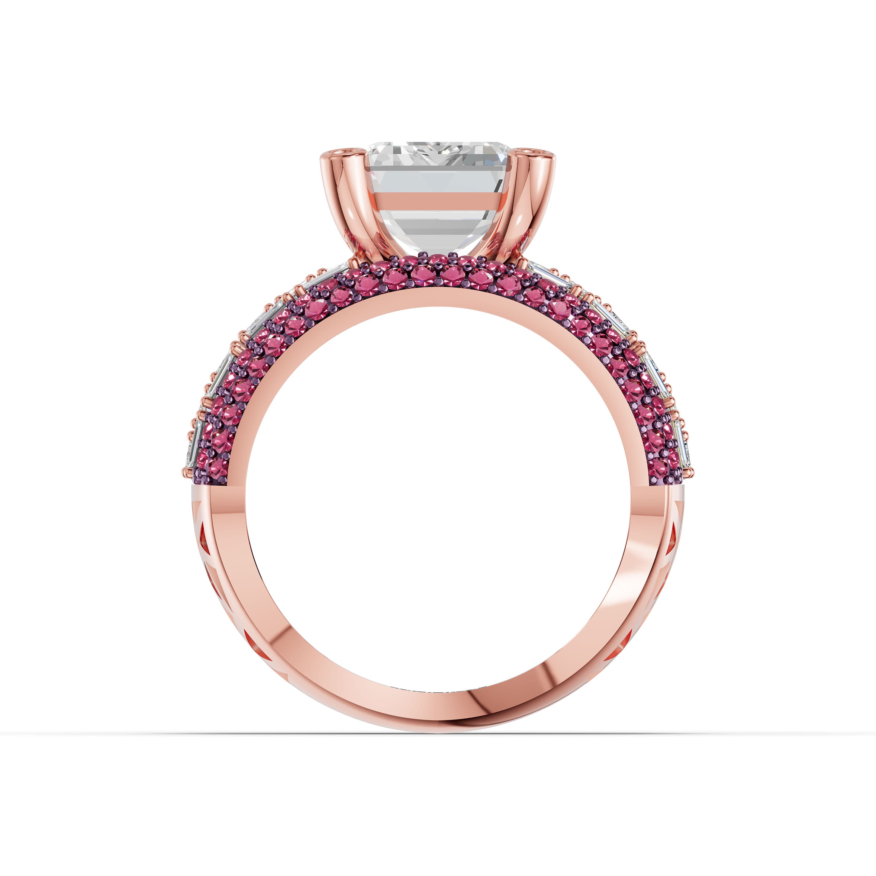 Kassia Emerald Halo Ring