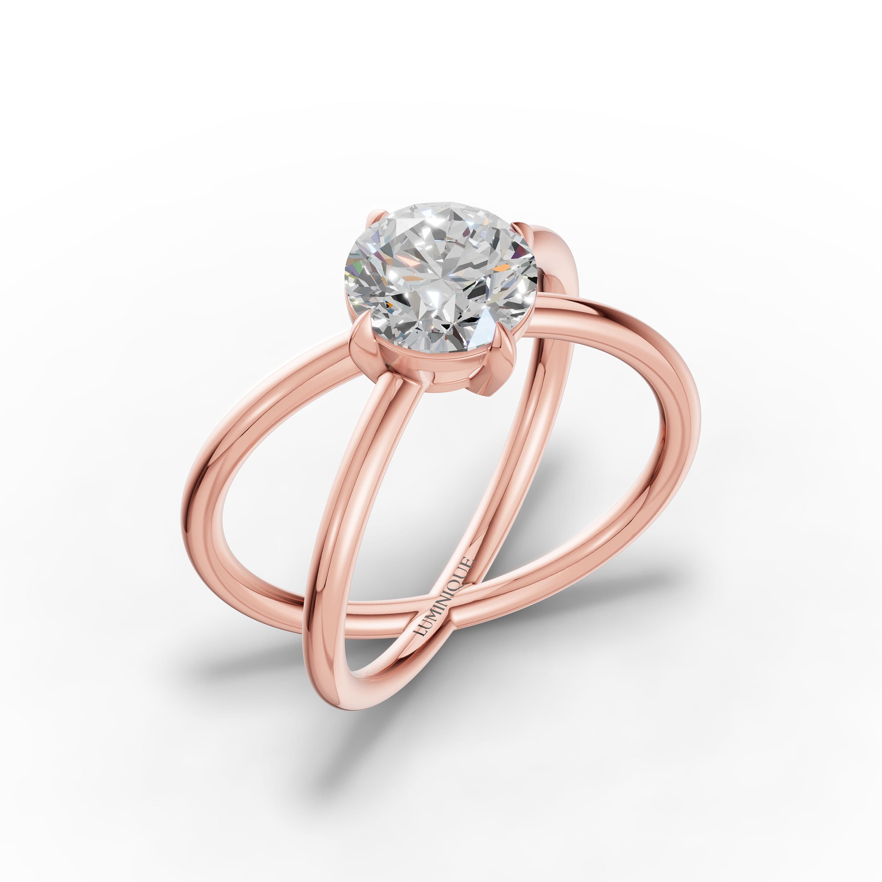 Calm Round Solitaire Ring