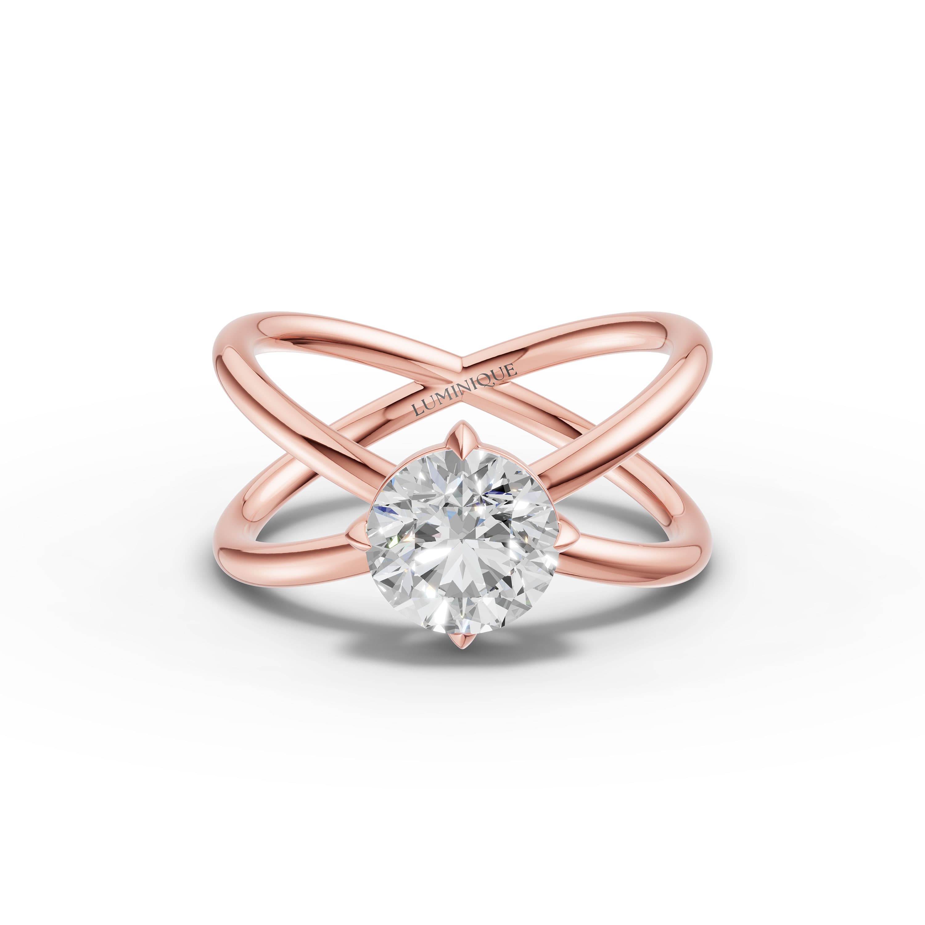 Calm Round Solitaire Ring