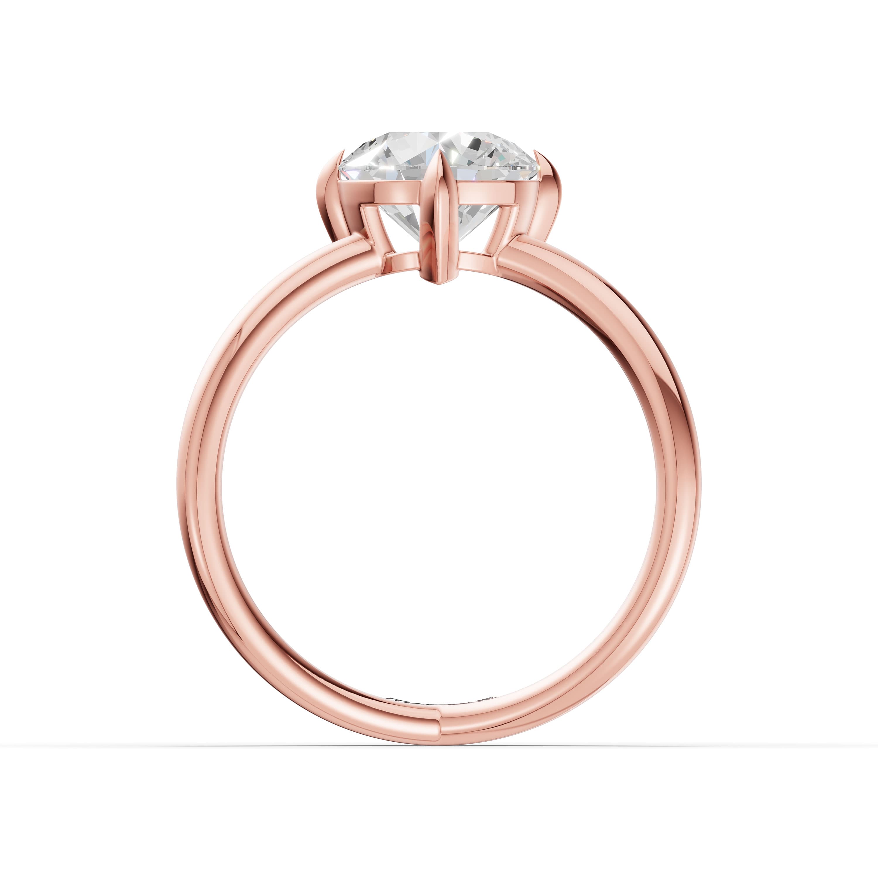 Calm Round Solitaire Ring
