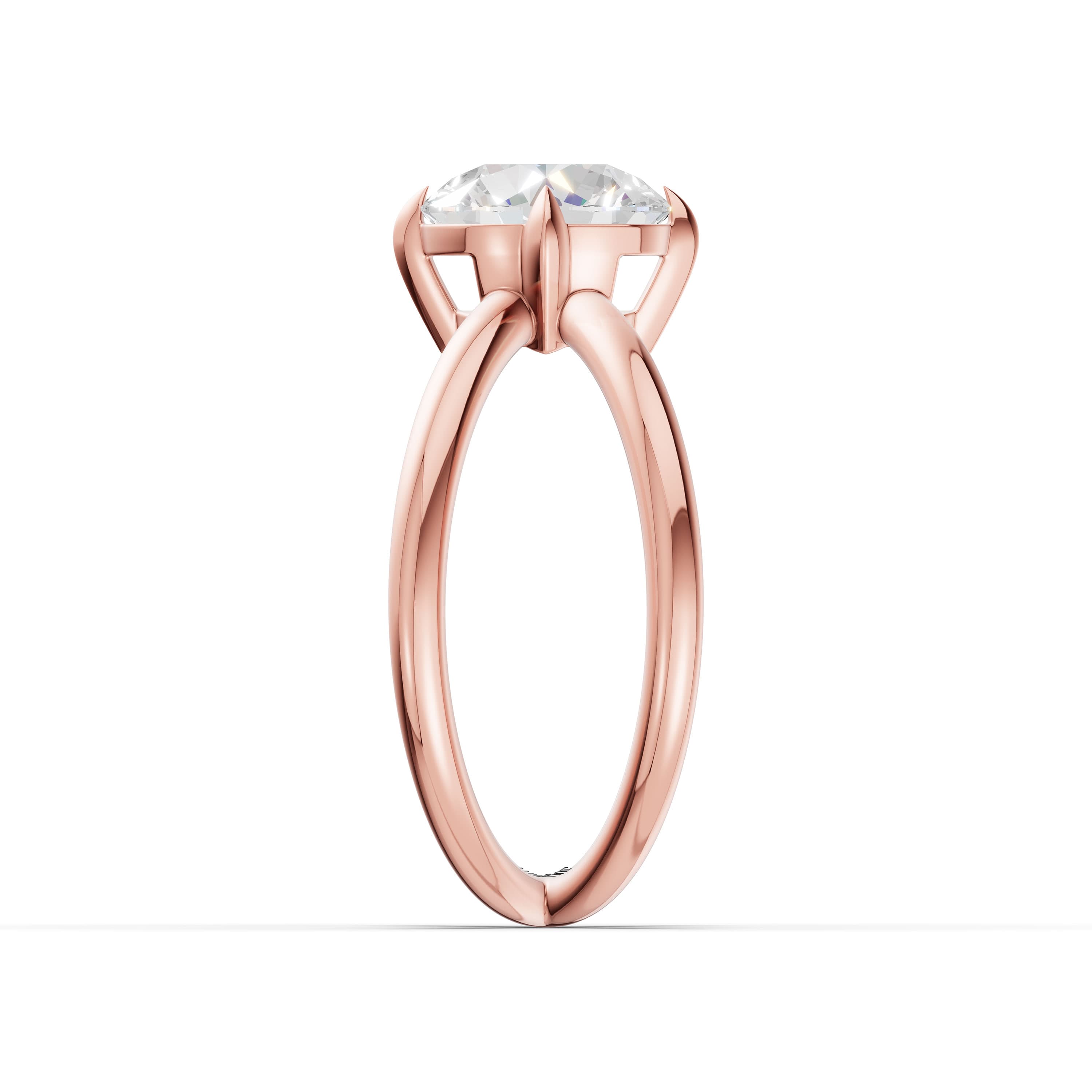 Calm Round Solitaire Ring
