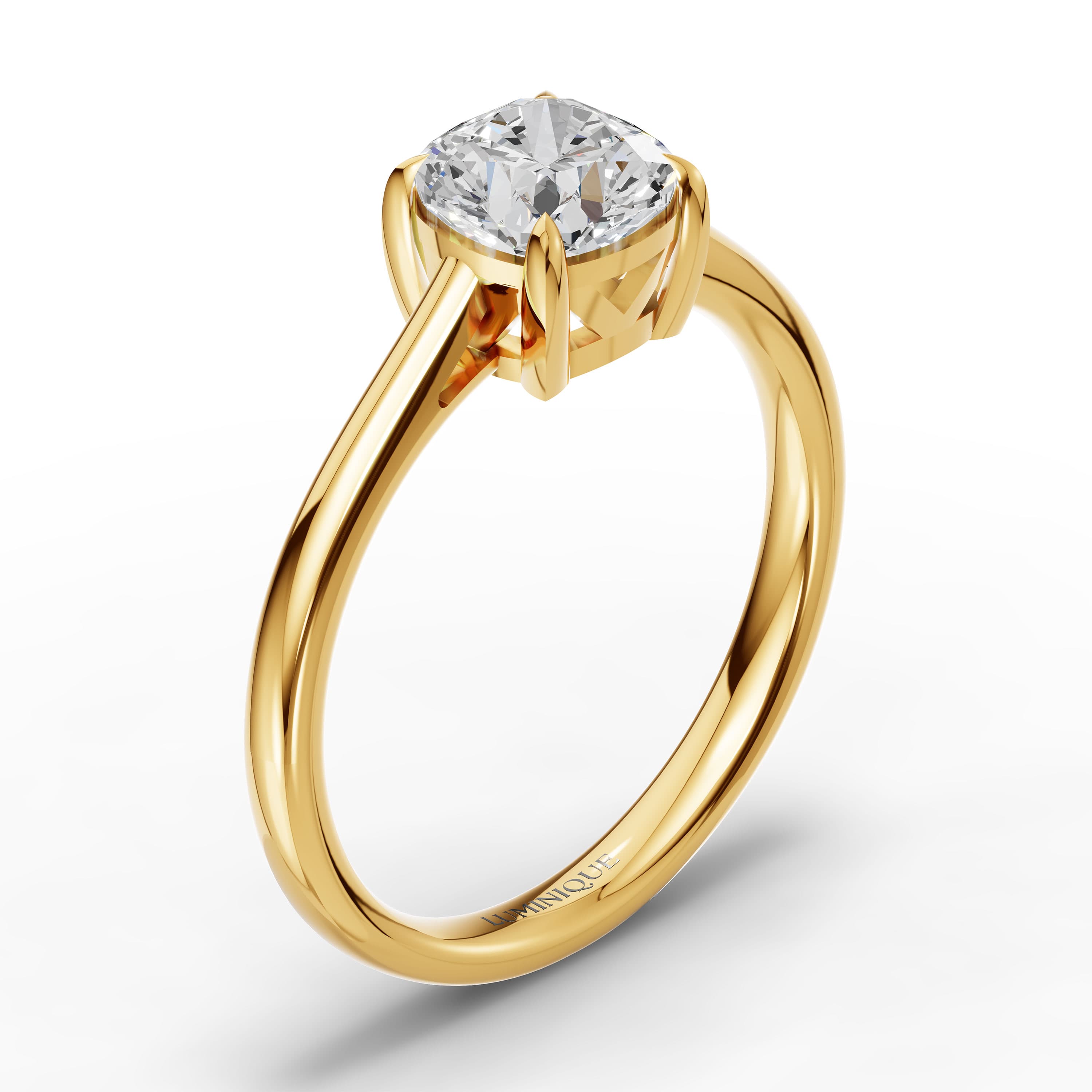 Cove Cushion Solitaire Ring