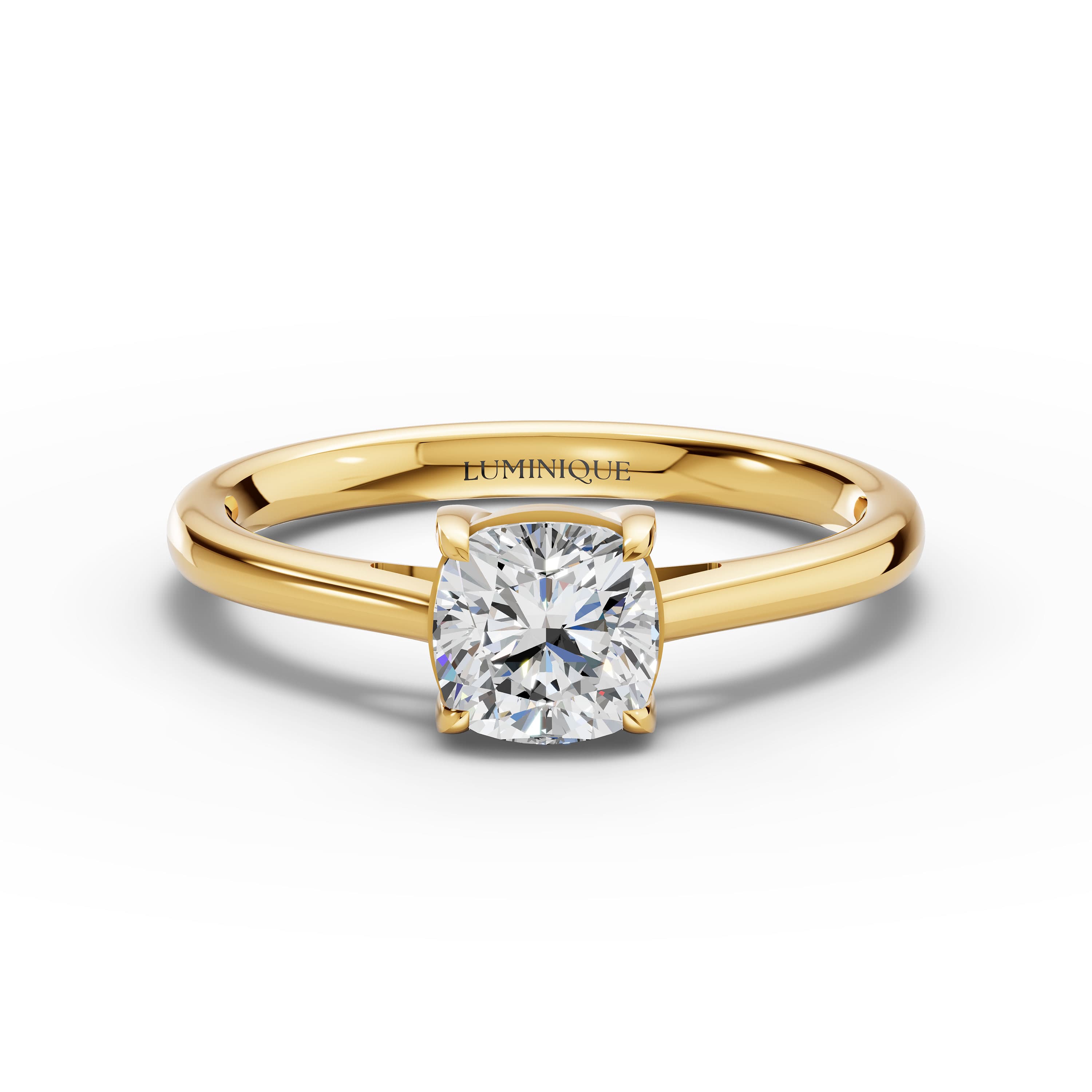 Cove Cushion Solitaire Ring