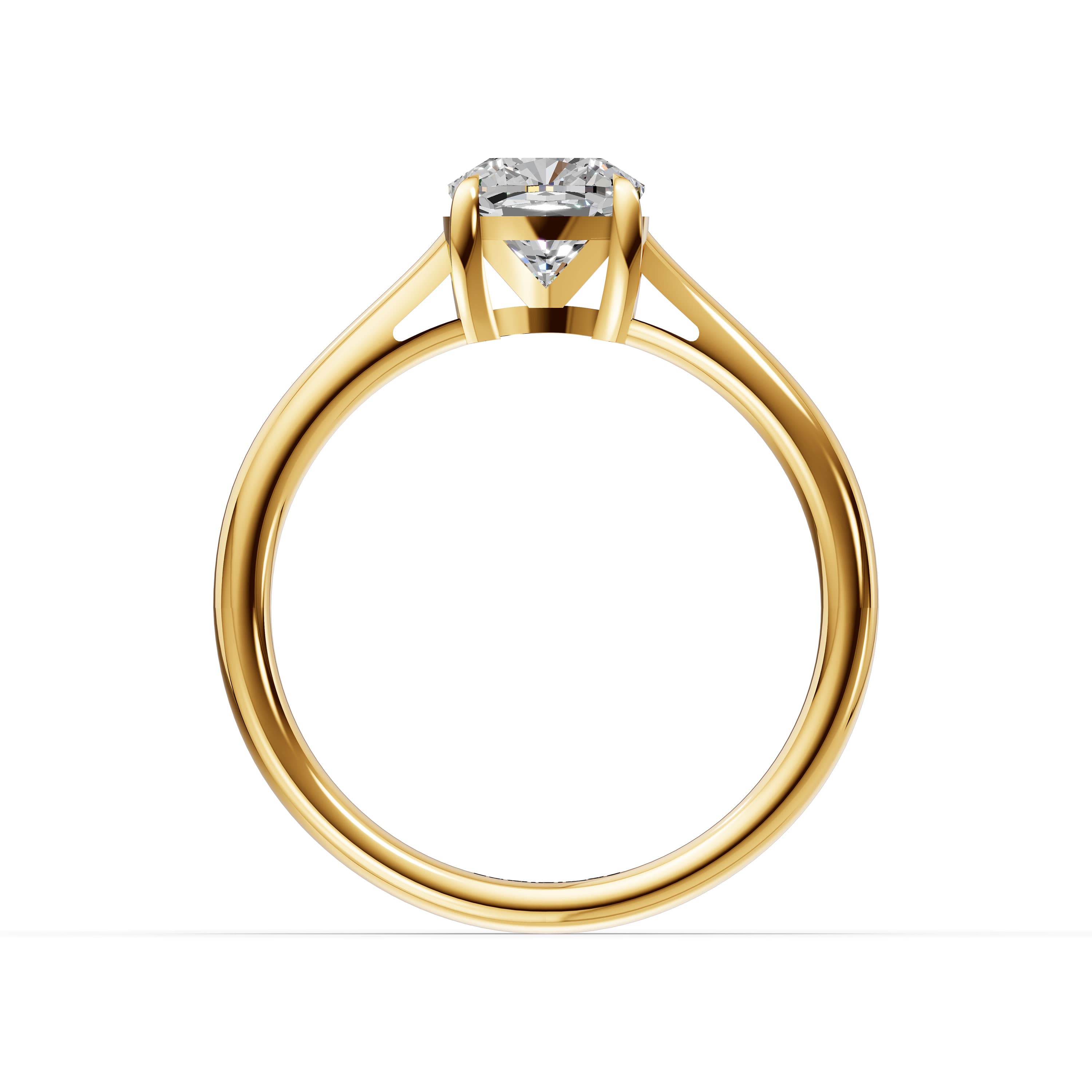 Cove Cushion Solitaire Ring