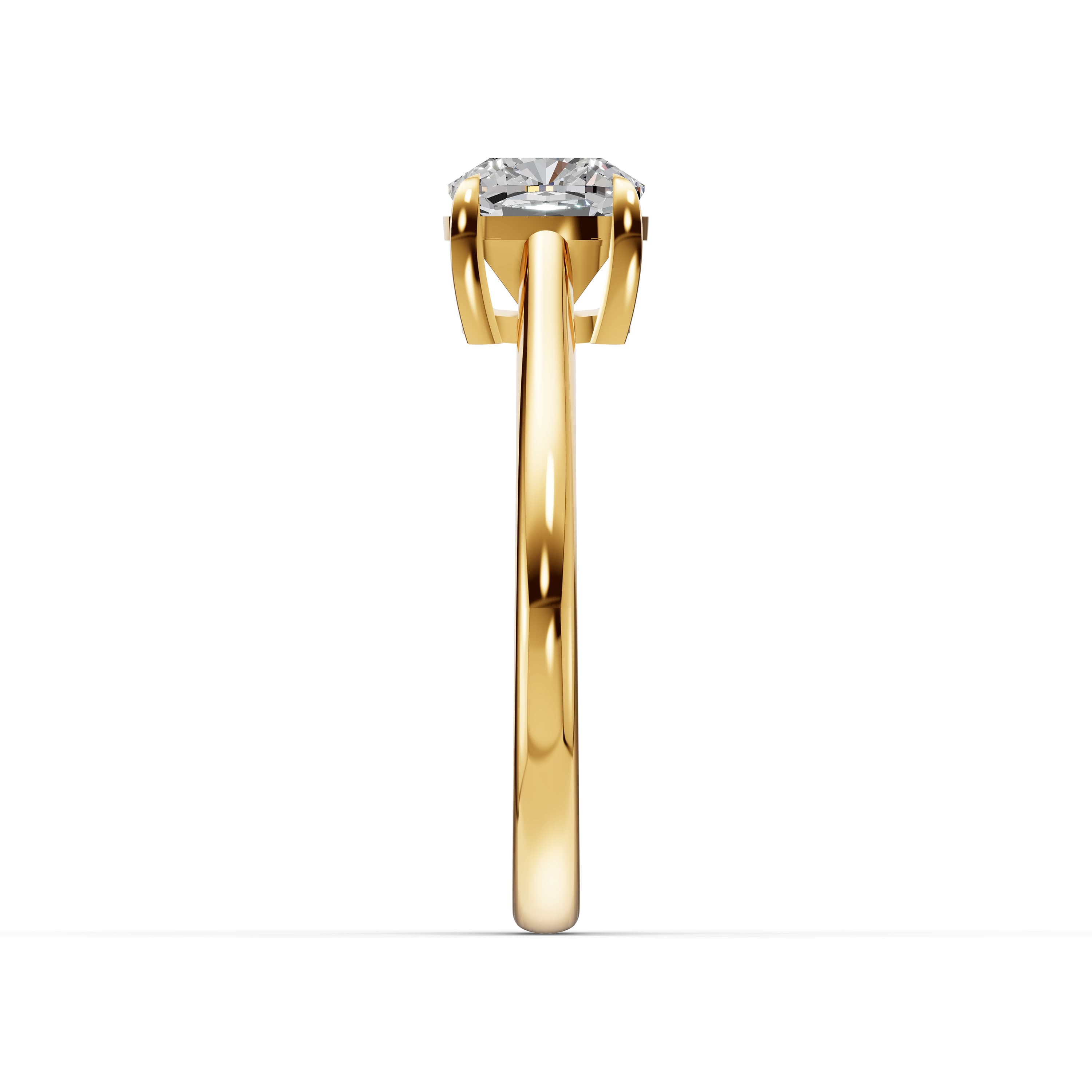 Cove Cushion Solitaire Ring