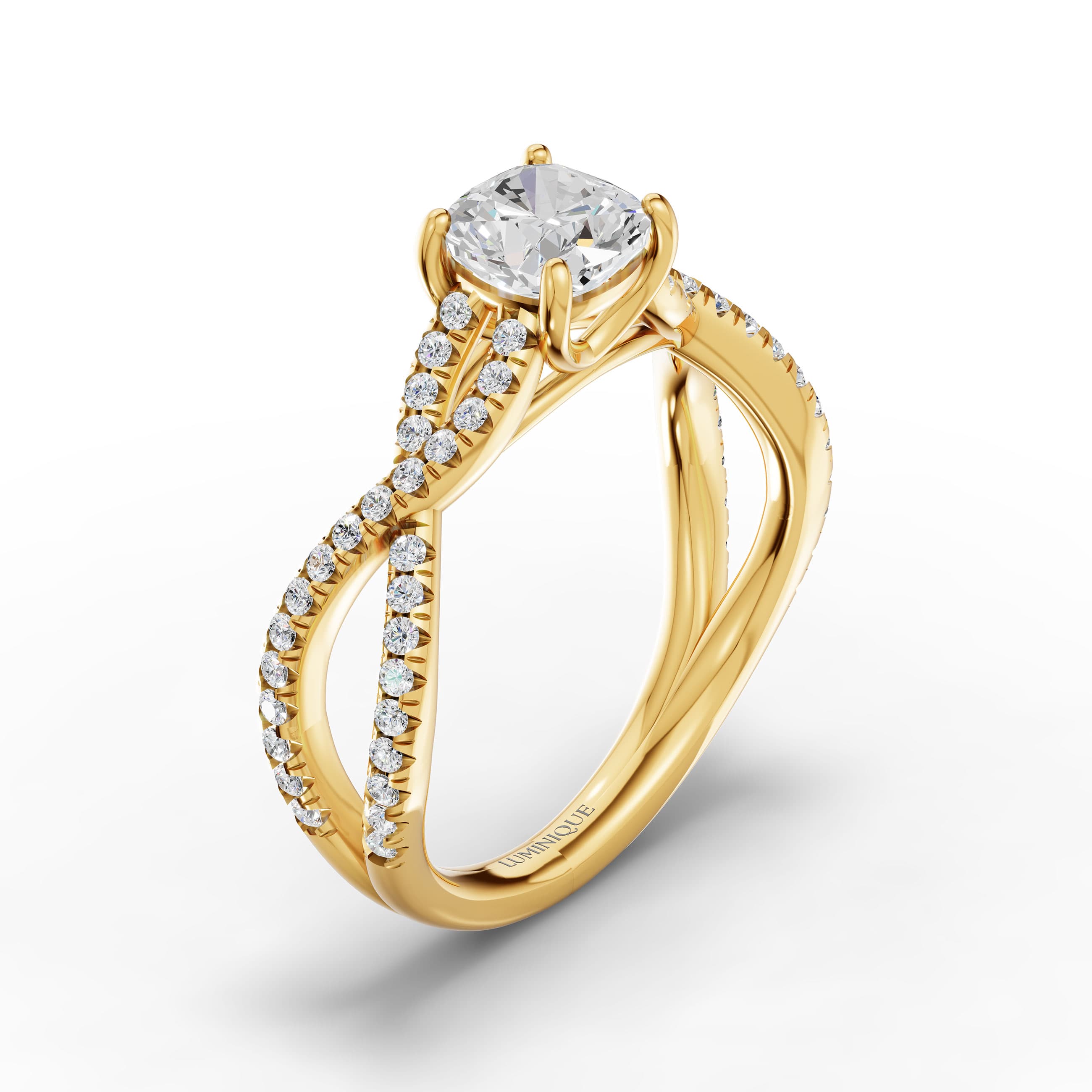 Oasis Cushion Pave Ring