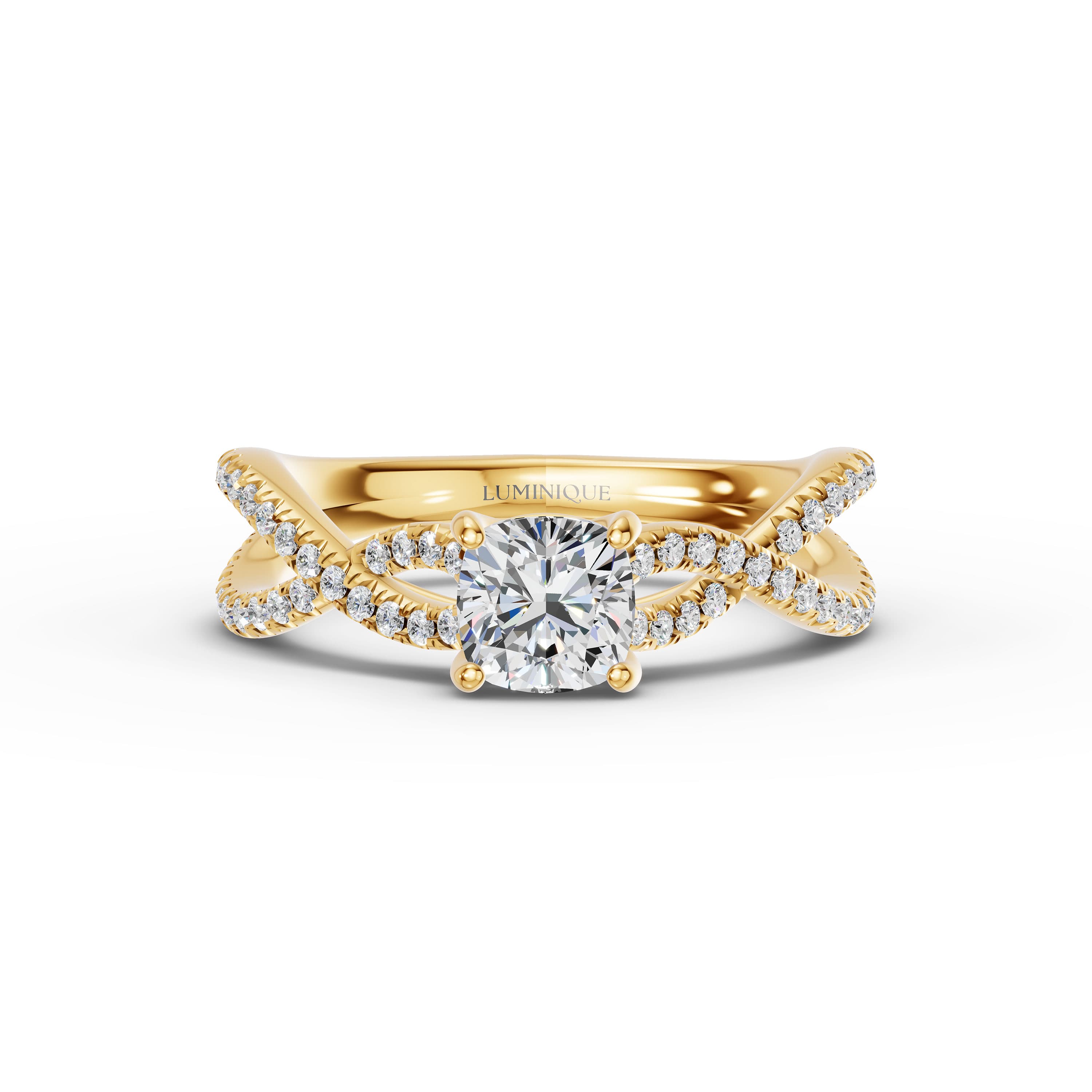 Oasis Cushion Pave Ring