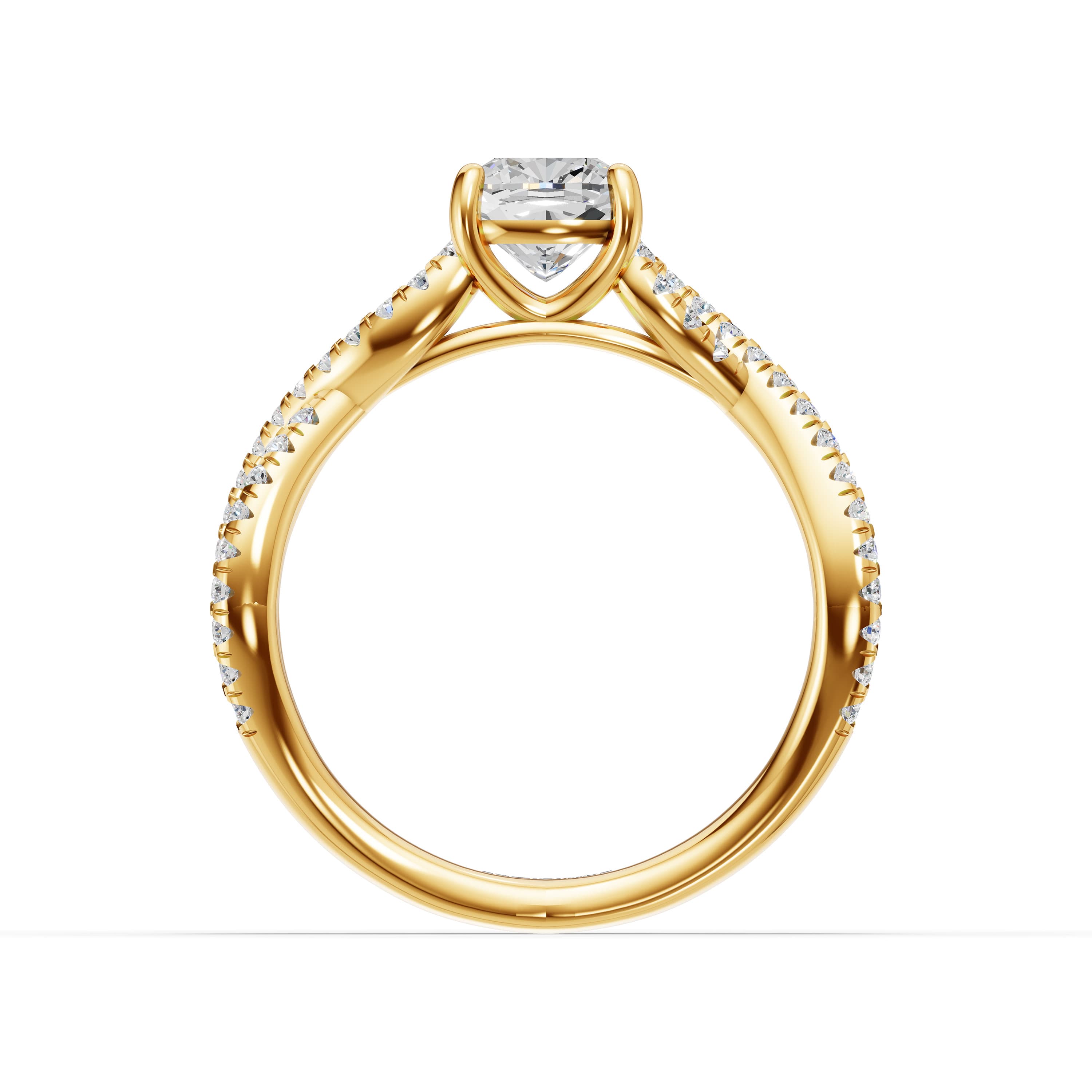 Oasis Cushion Pave Ring
