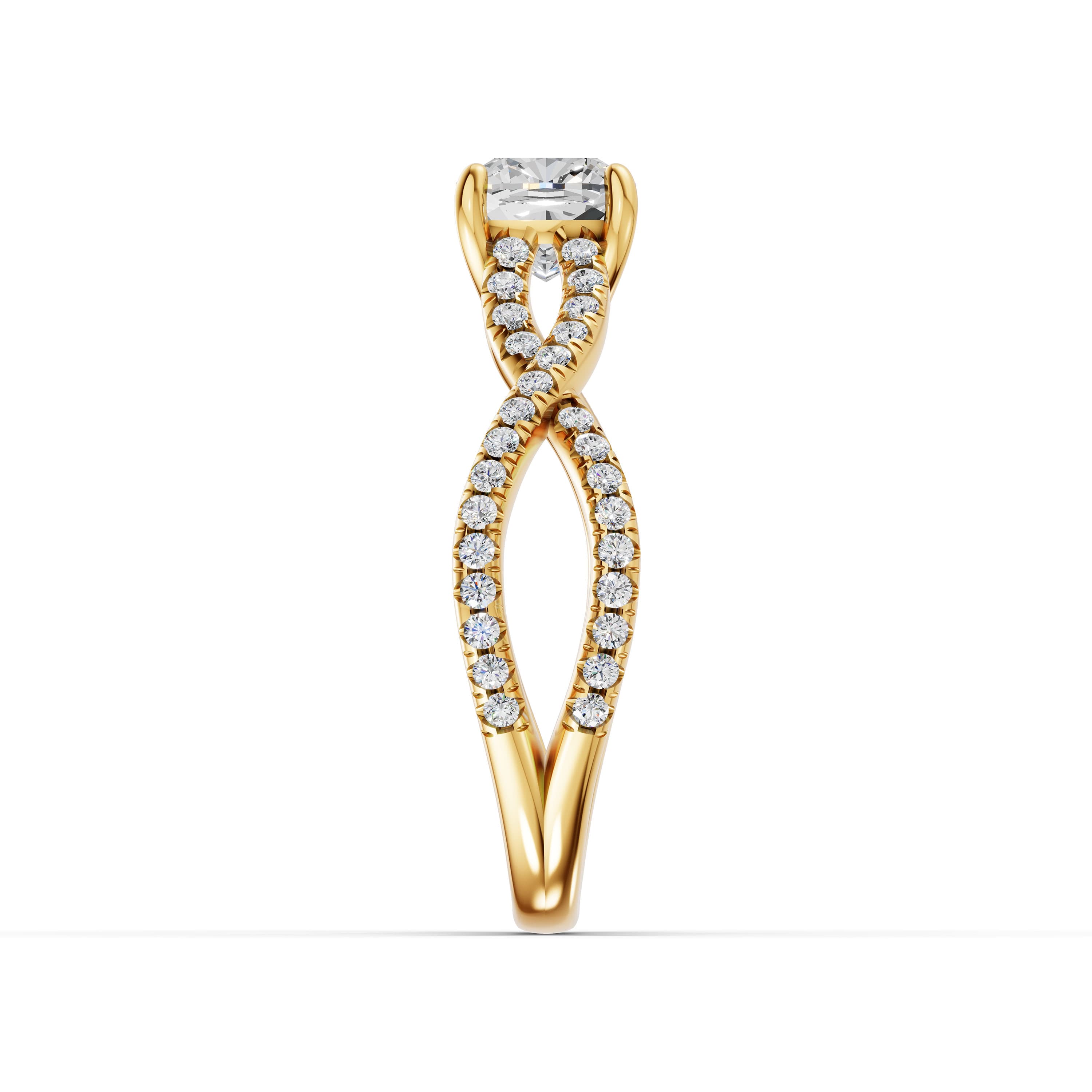 Oasis Cushion Pave Ring