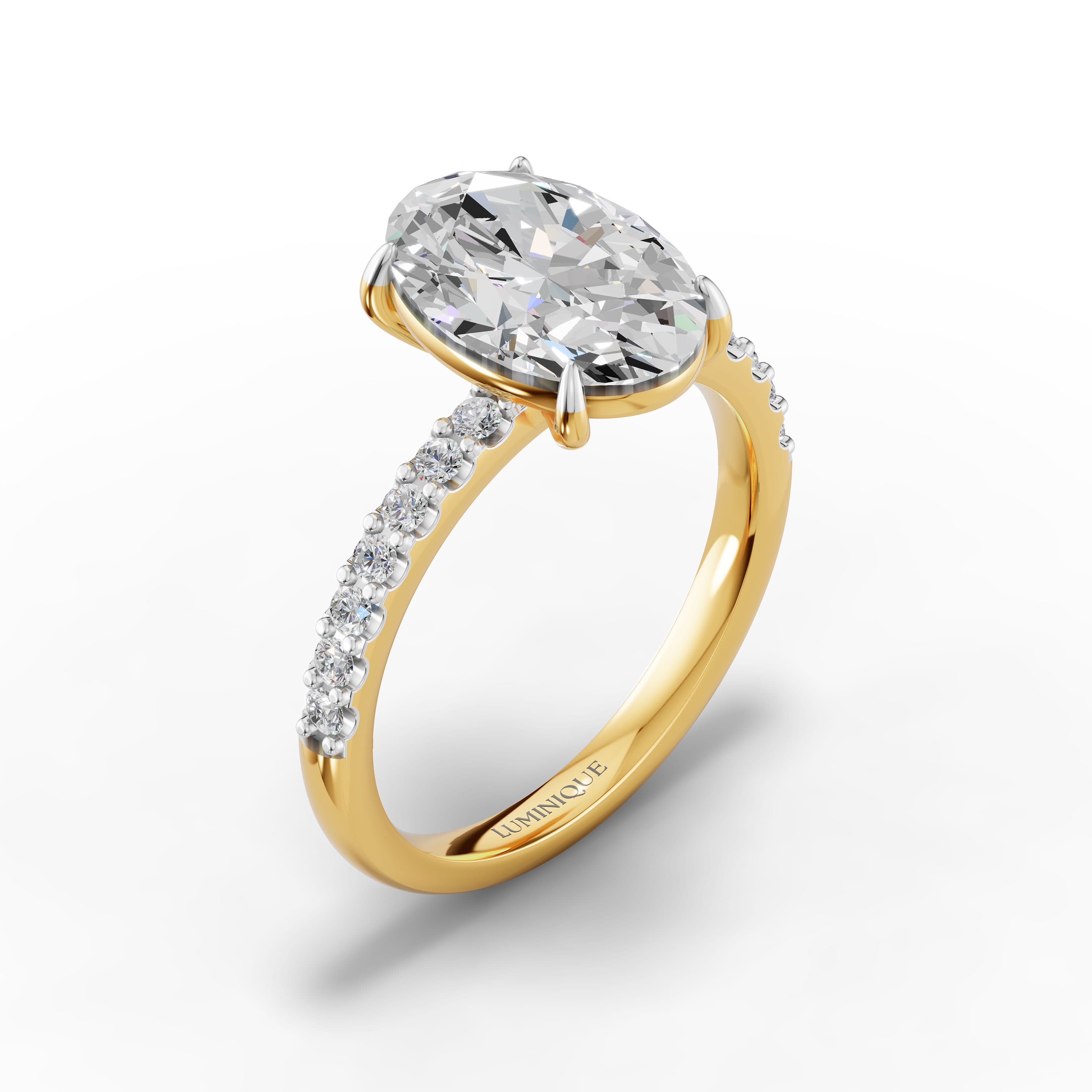 Shore Oval Halo Ring