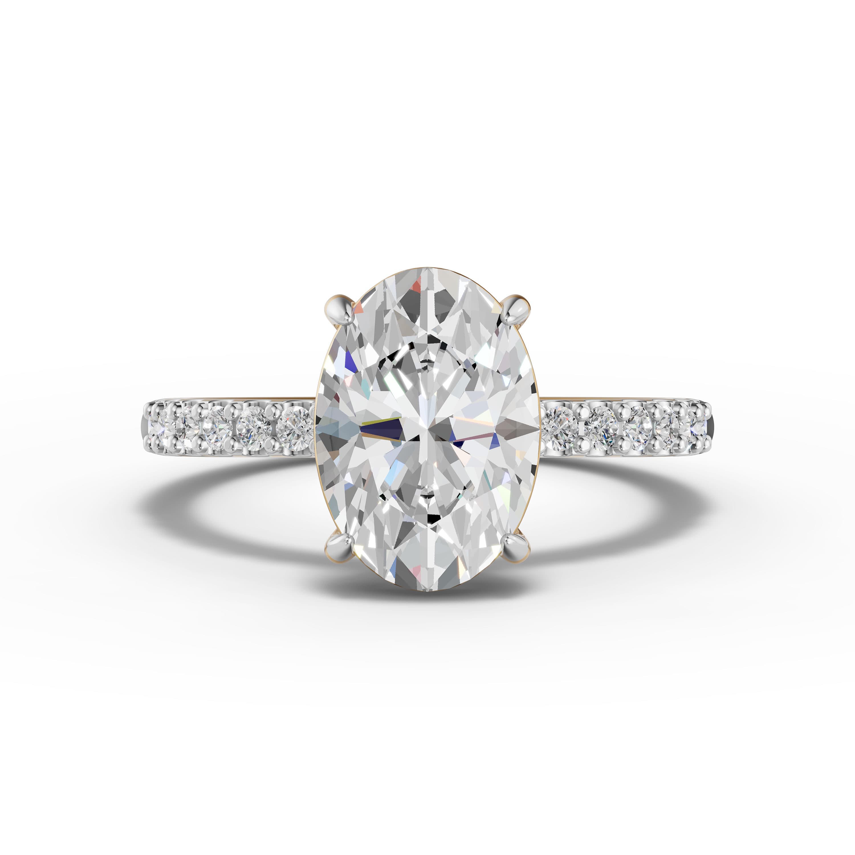 Shore Oval Halo Ring