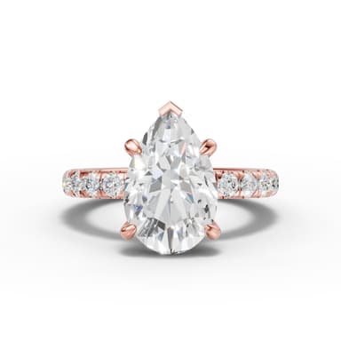 Canyon Pear Solitaire Ring