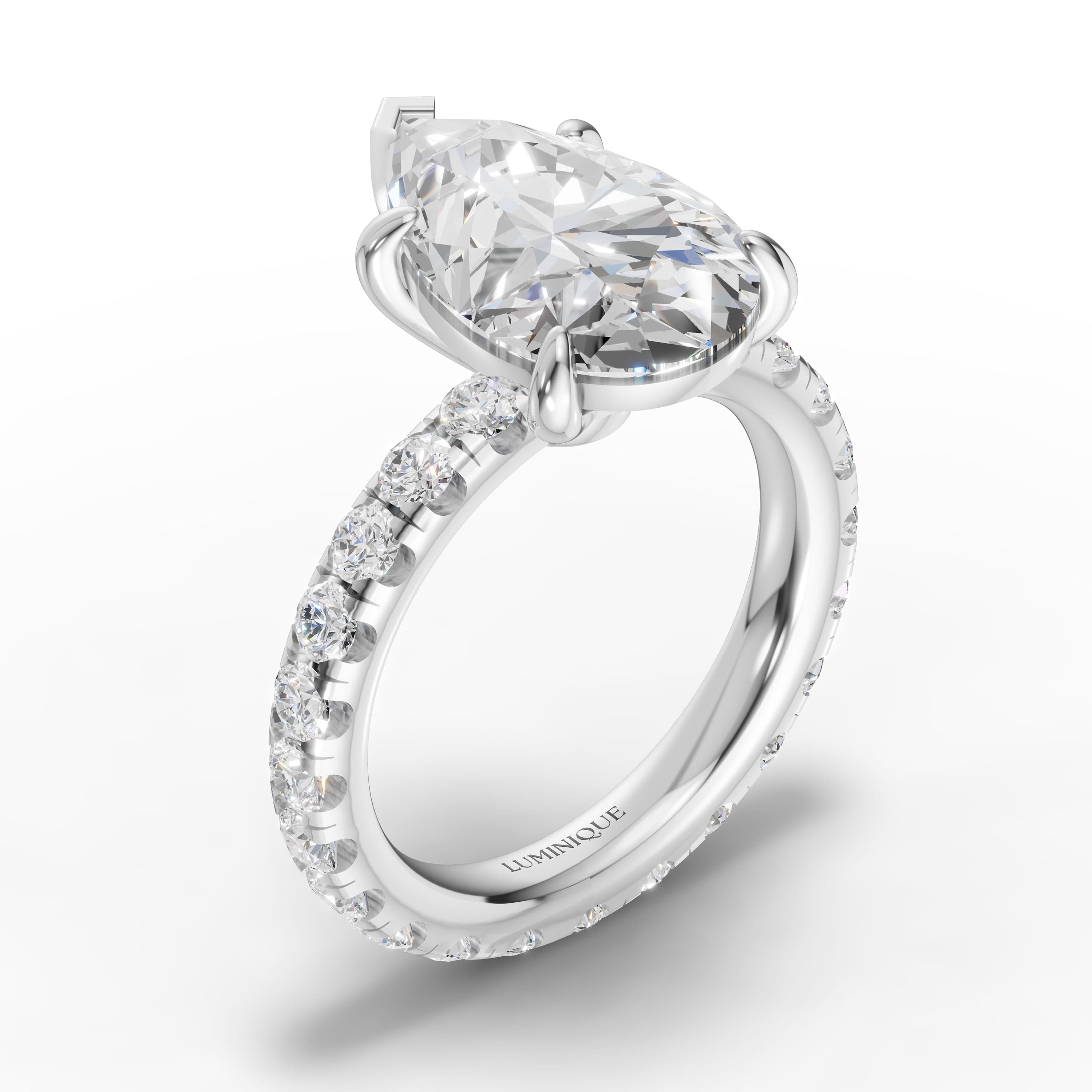 Canyon Pear Solitaire Ring