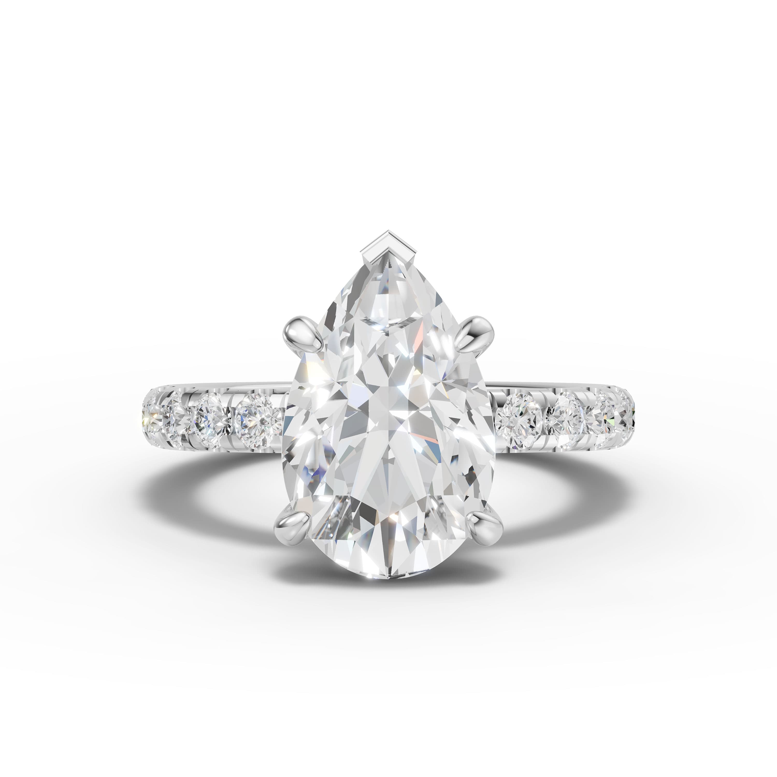 Canyon Pear Solitaire Ring